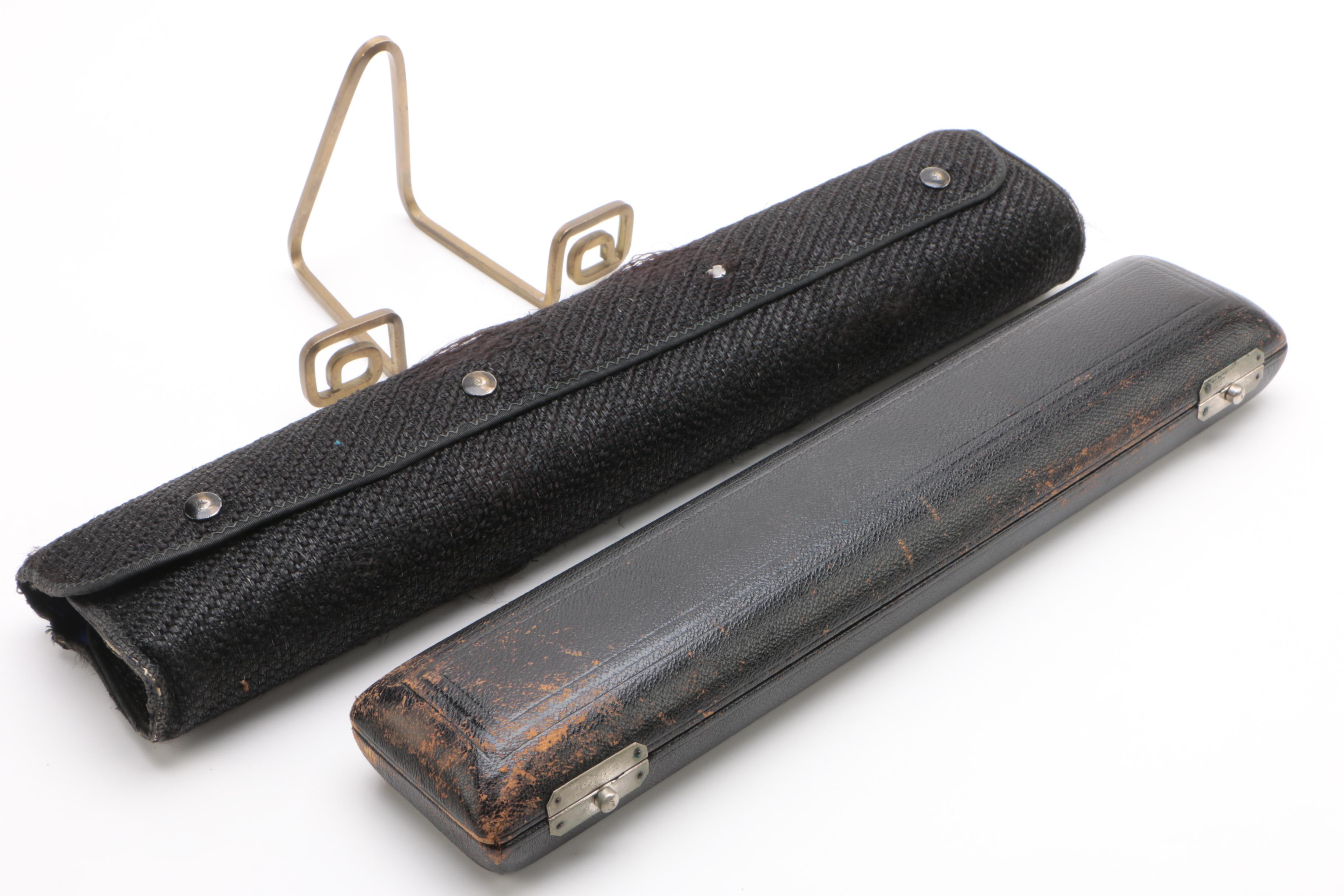 Vintage Verne Q. Powell Handmade Sterling Silver Flute with Later Foot Joint