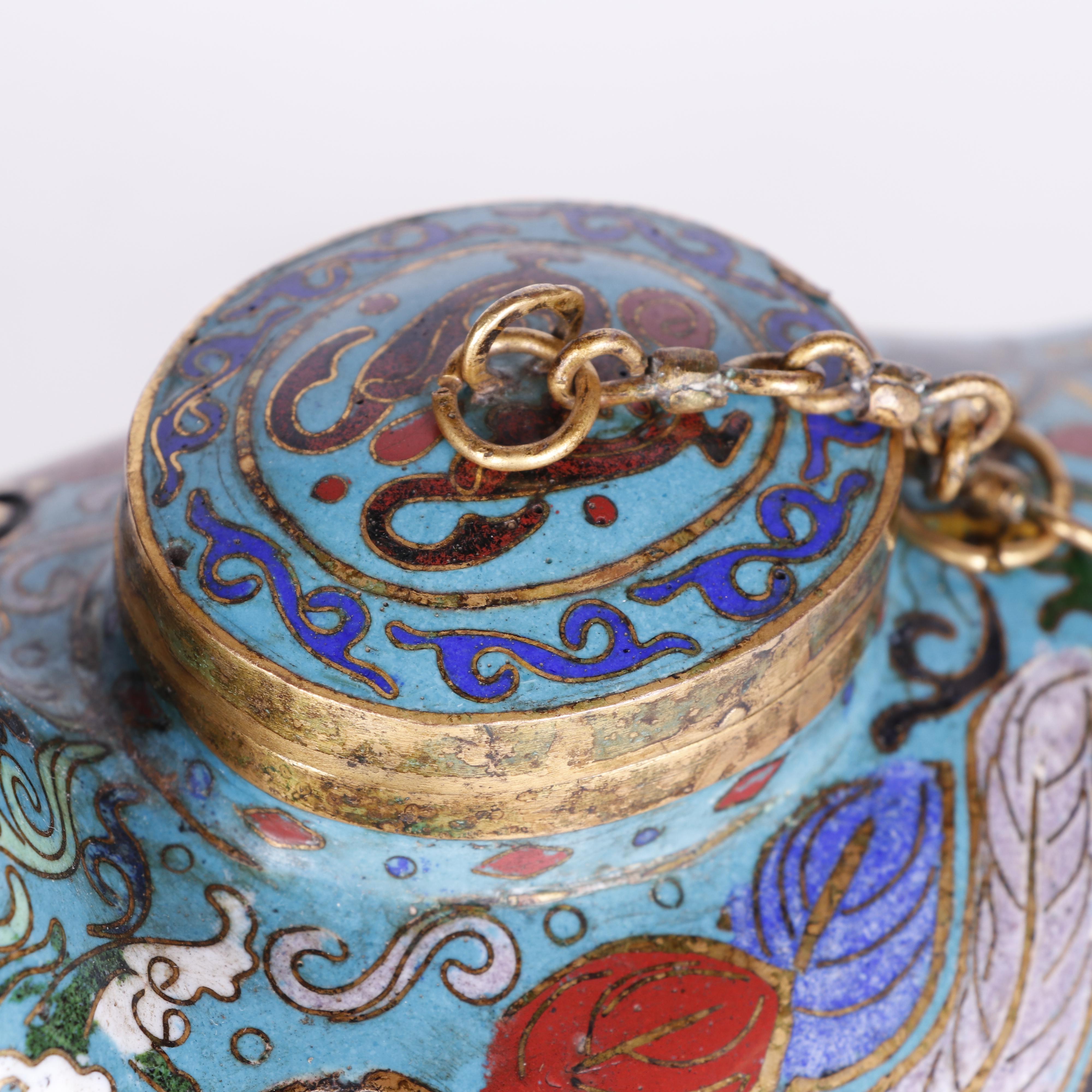 Chinese Cloisonné Figurative Duck Censers