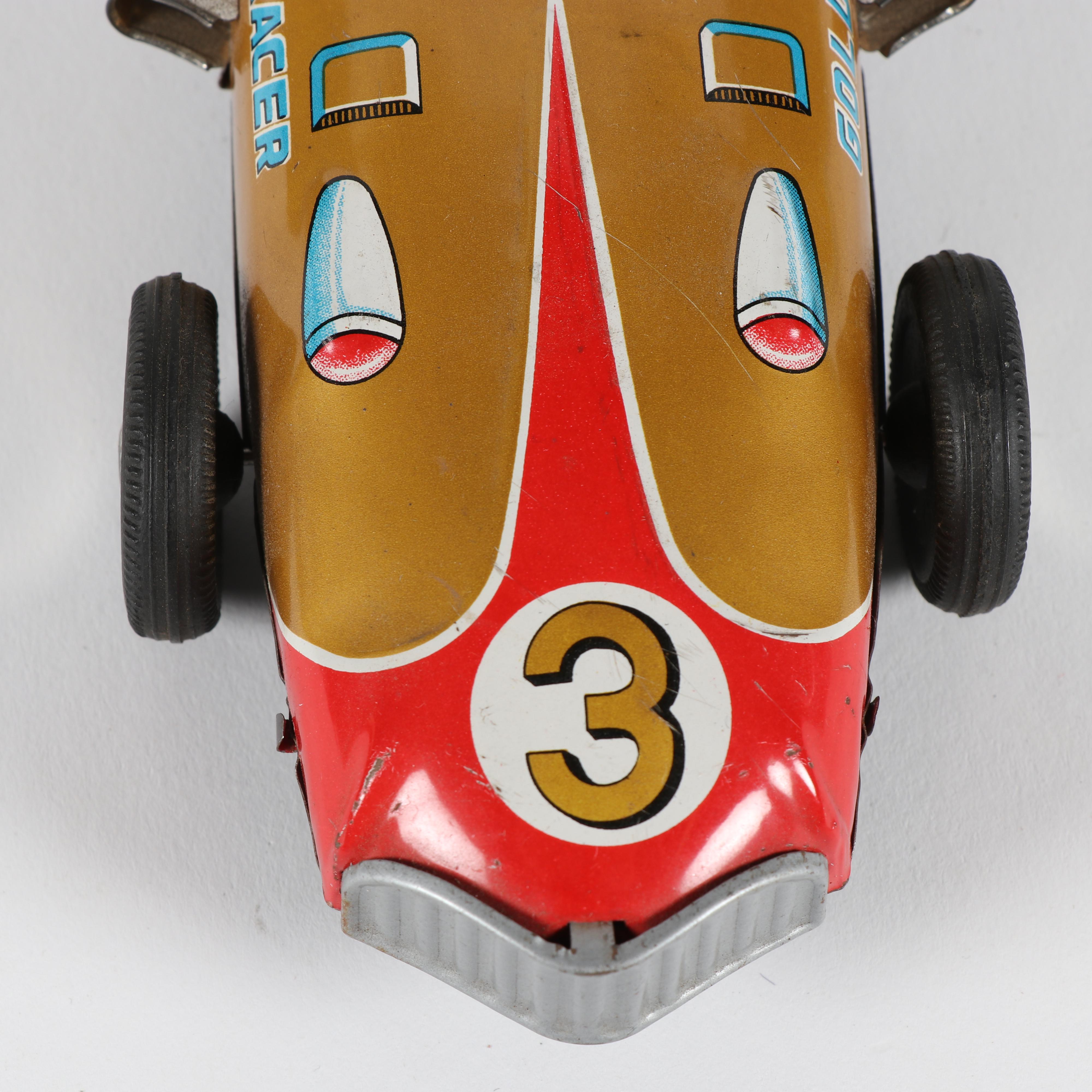 Nishimura Tin Litho "Golden Racer" Friction Car, c. 1950s