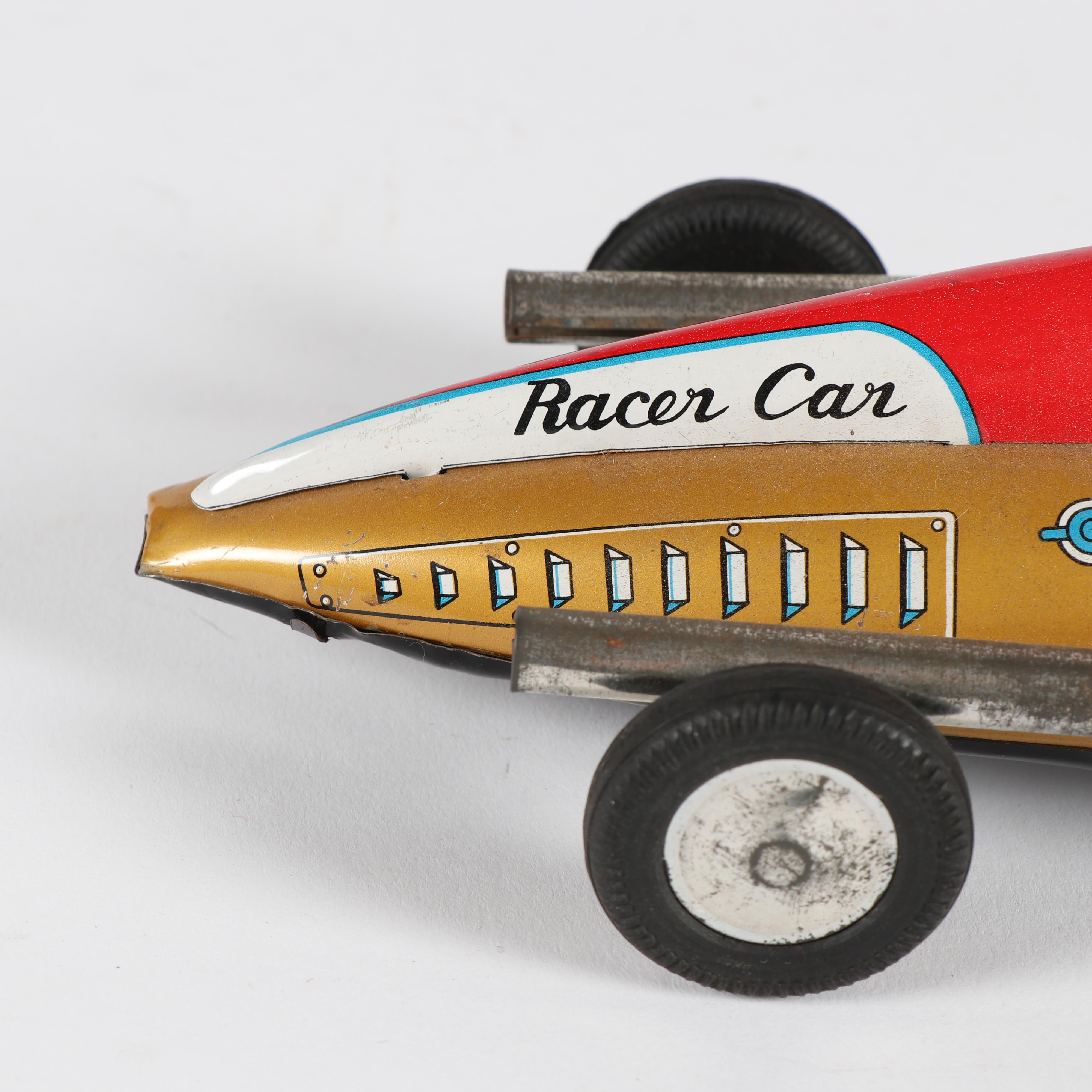 Nishimura Tin Litho "Golden Racer" Friction Car, c. 1950s