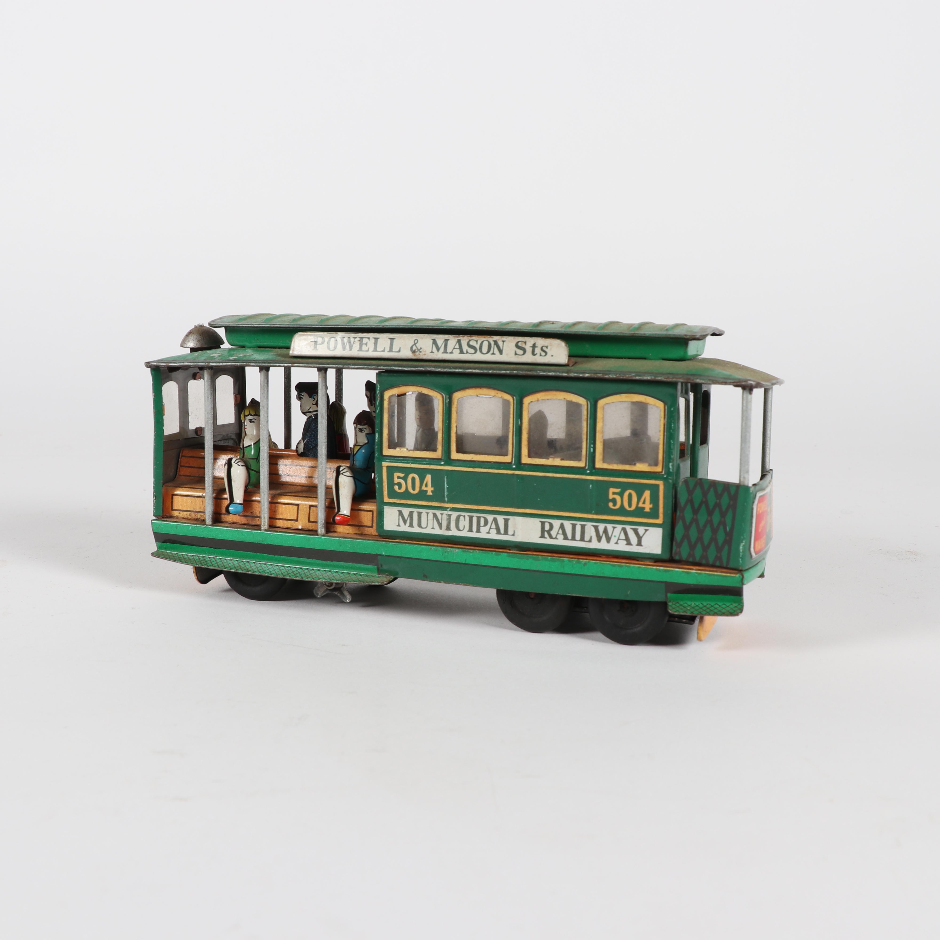 Powell & Mason Sts. San Francisco Tin Litho Cable Car