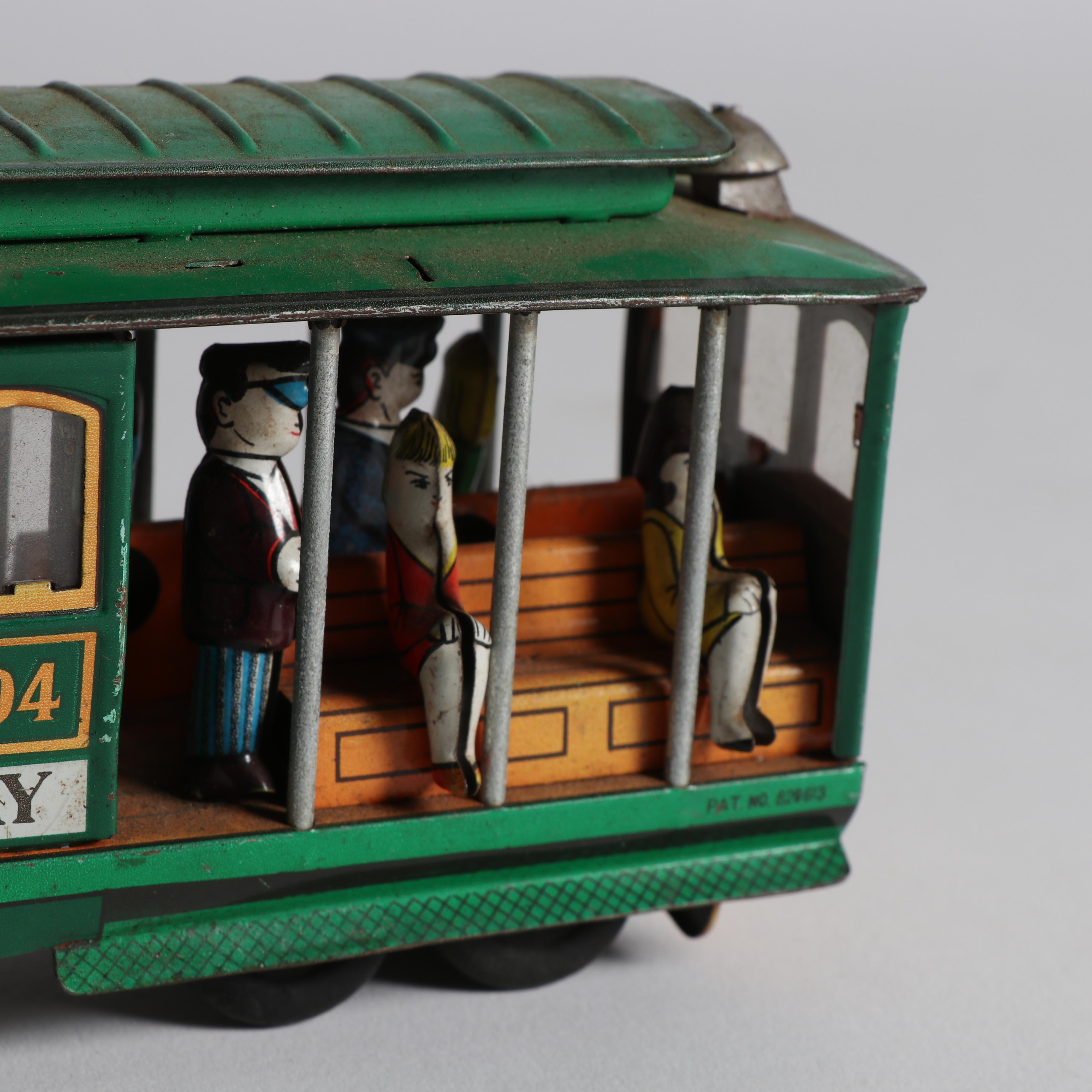 Powell & Mason Sts. San Francisco Tin Litho Cable Car