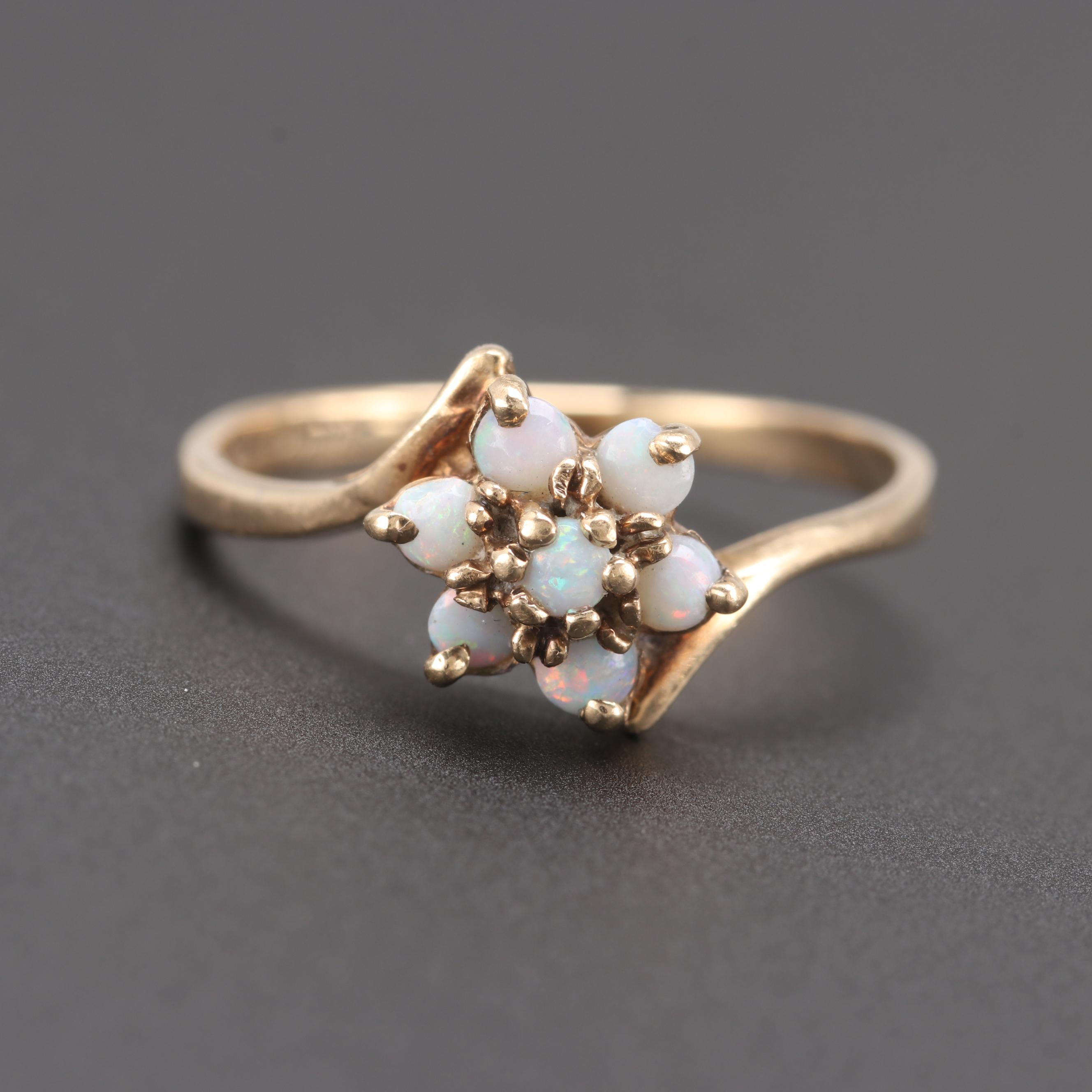 10K Yellow Gold Opal Ring