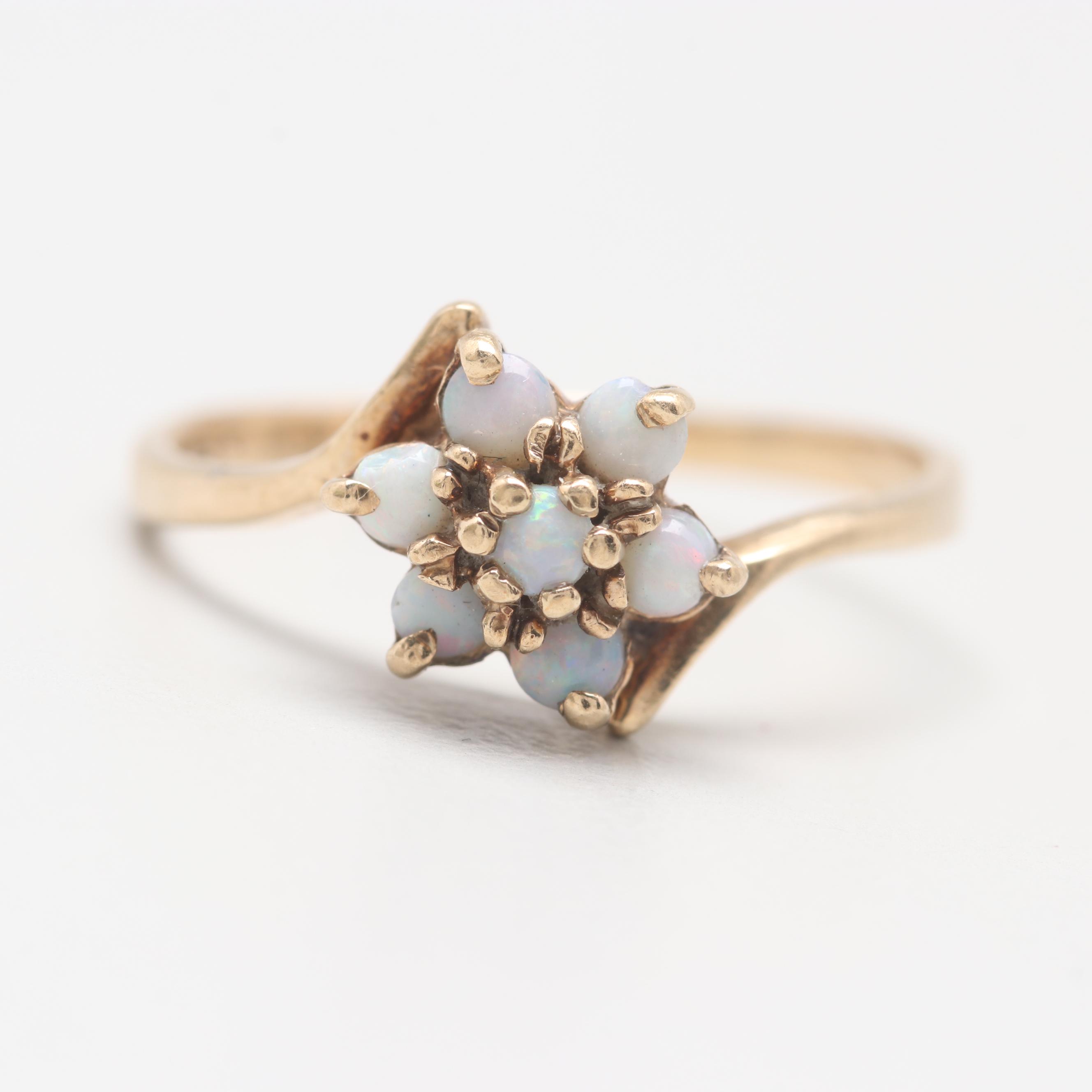 10K Yellow Gold Opal Ring