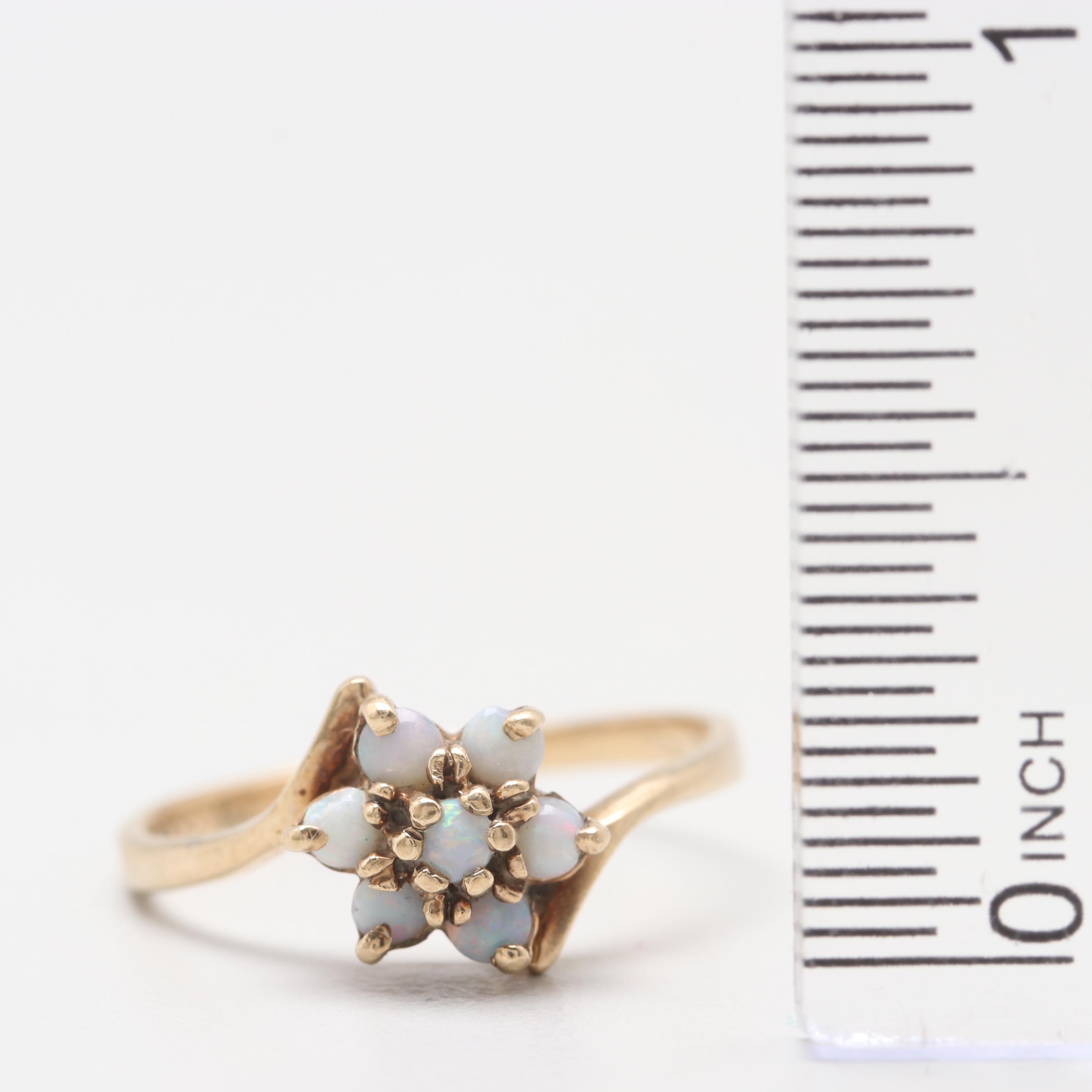 10K Yellow Gold Opal Ring
