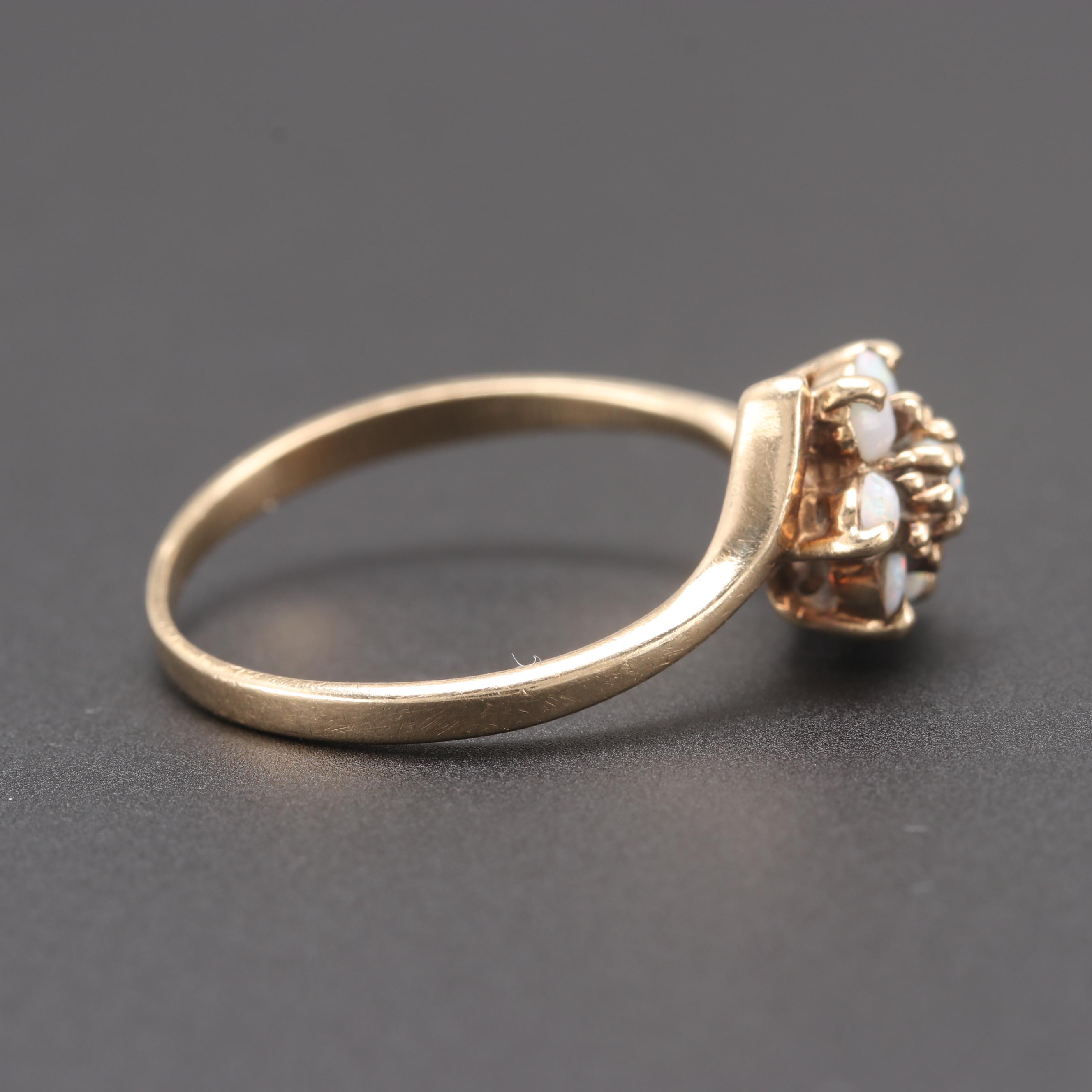 10K Yellow Gold Opal Ring