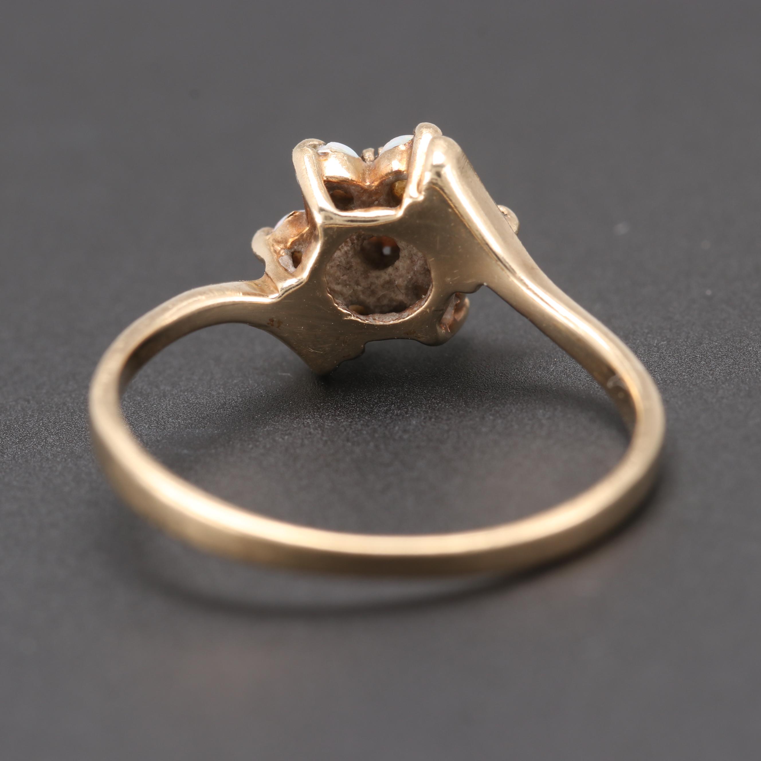 10K Yellow Gold Opal Ring