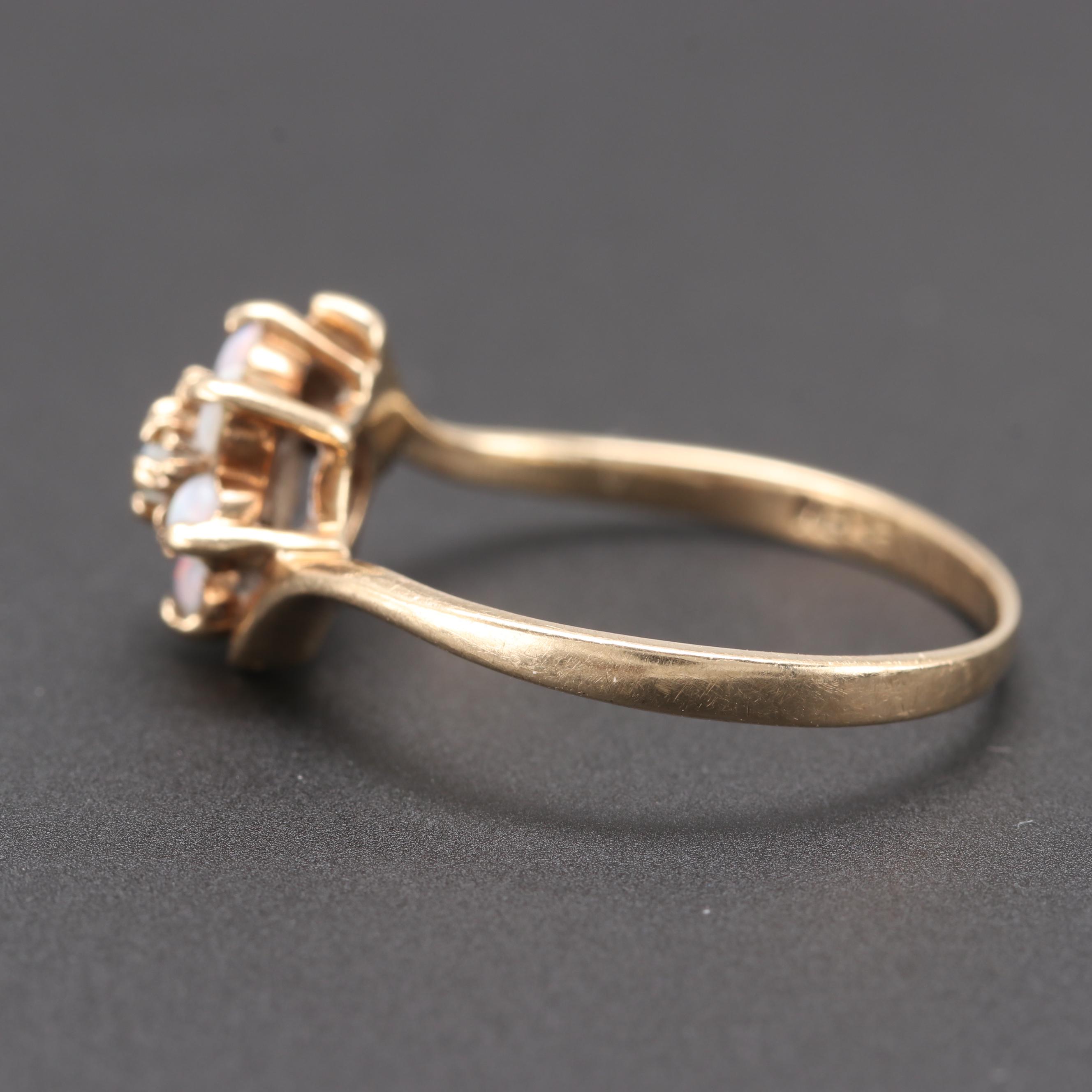 10K Yellow Gold Opal Ring