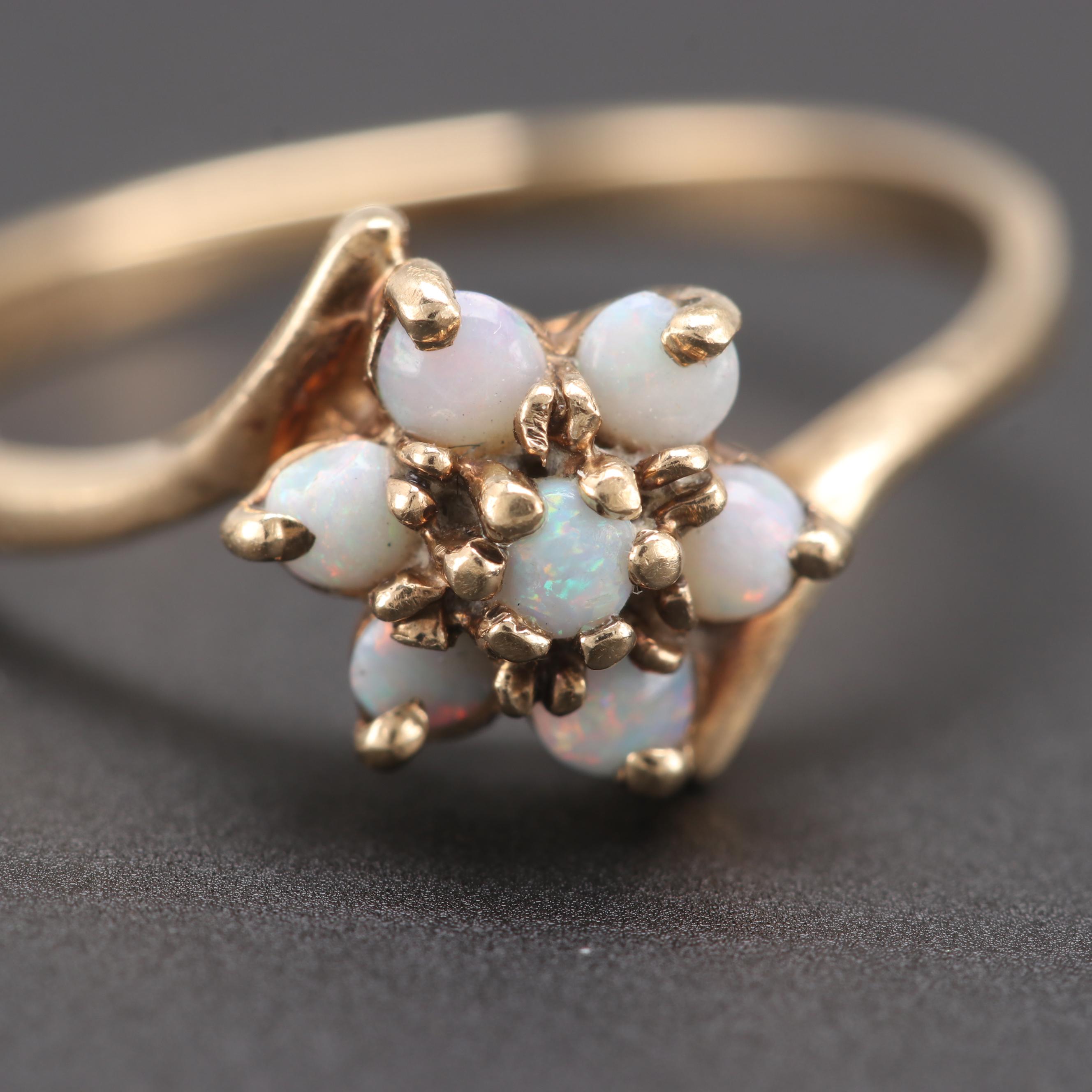 10K Yellow Gold Opal Ring