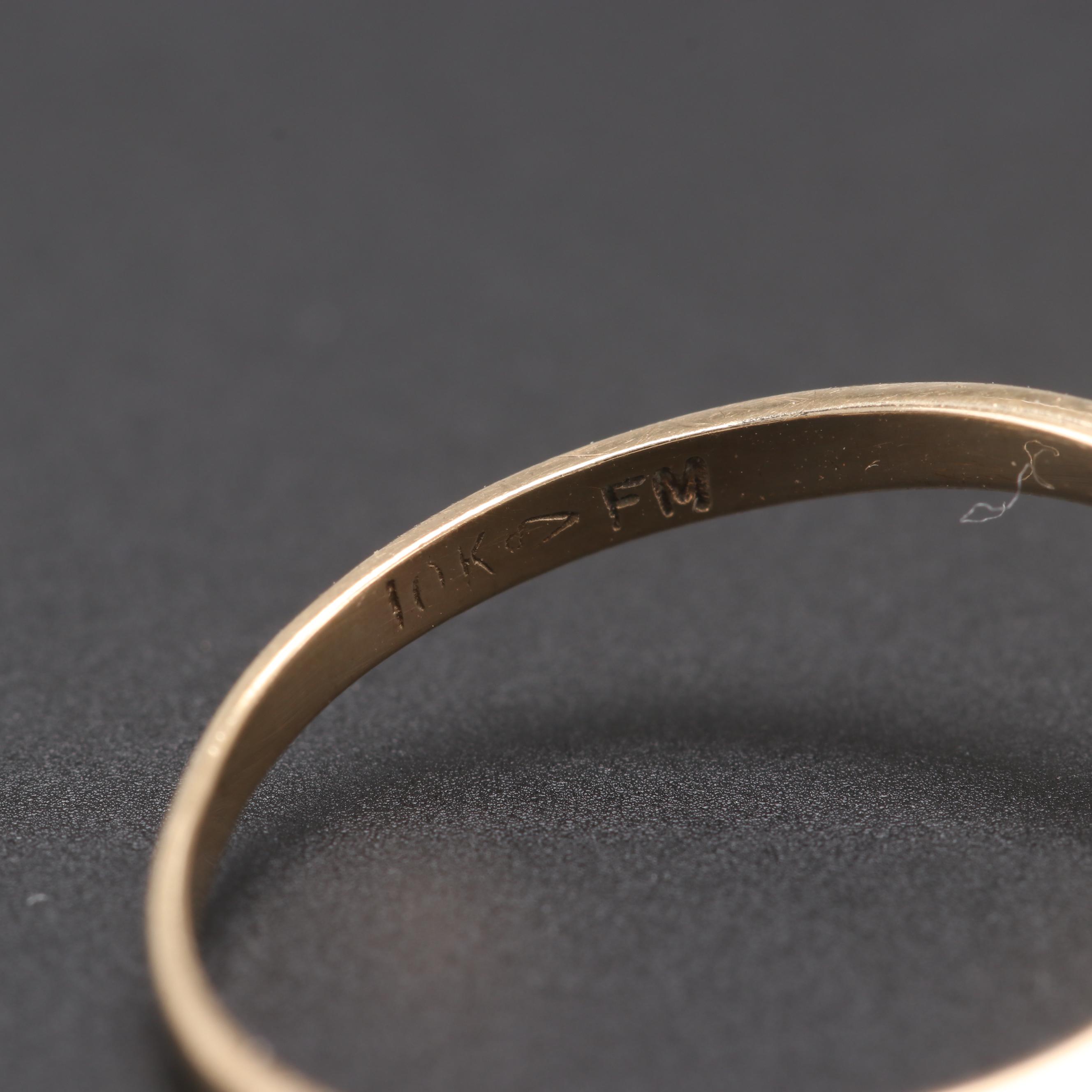 10K Yellow Gold Opal Ring