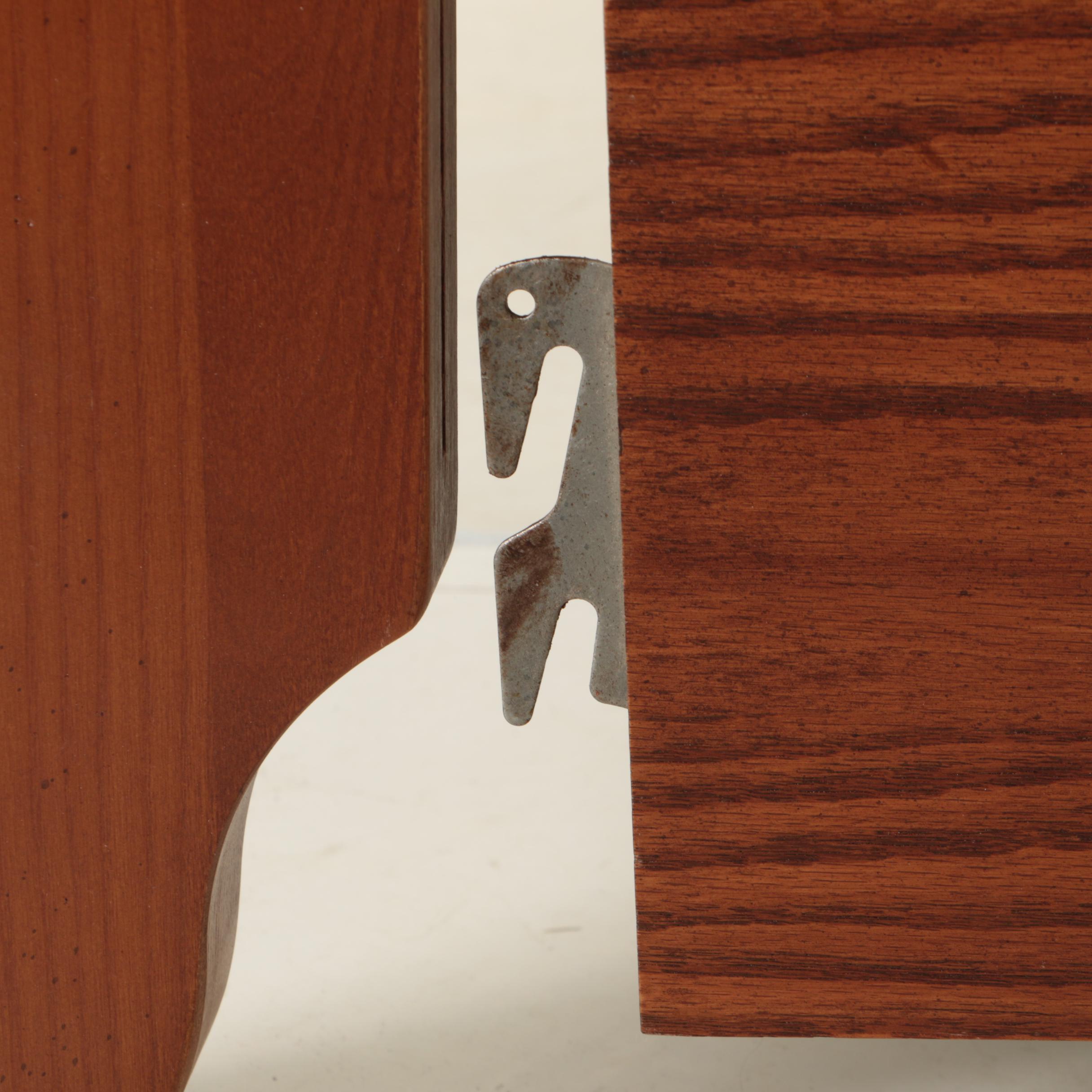 Contemporary Oak Queen Size Sleigh Bed Frame