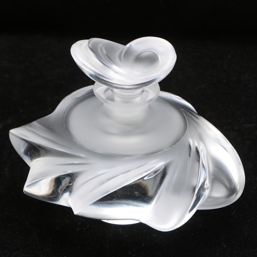 Lalique "Samoa" Crystal Perfume Bottle