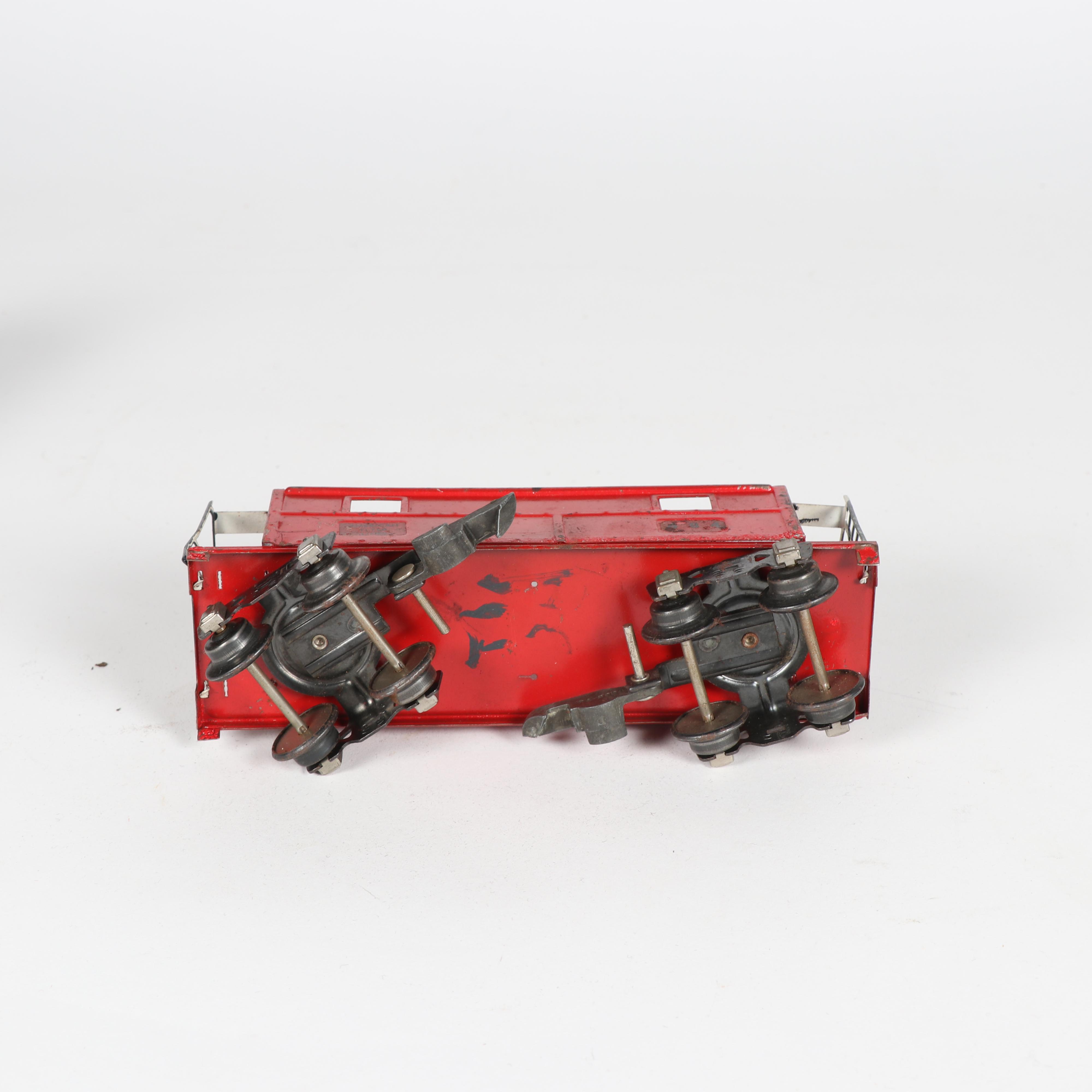 Tinplate Marx Train Cars with Accessories including Lionel, c. 1950s