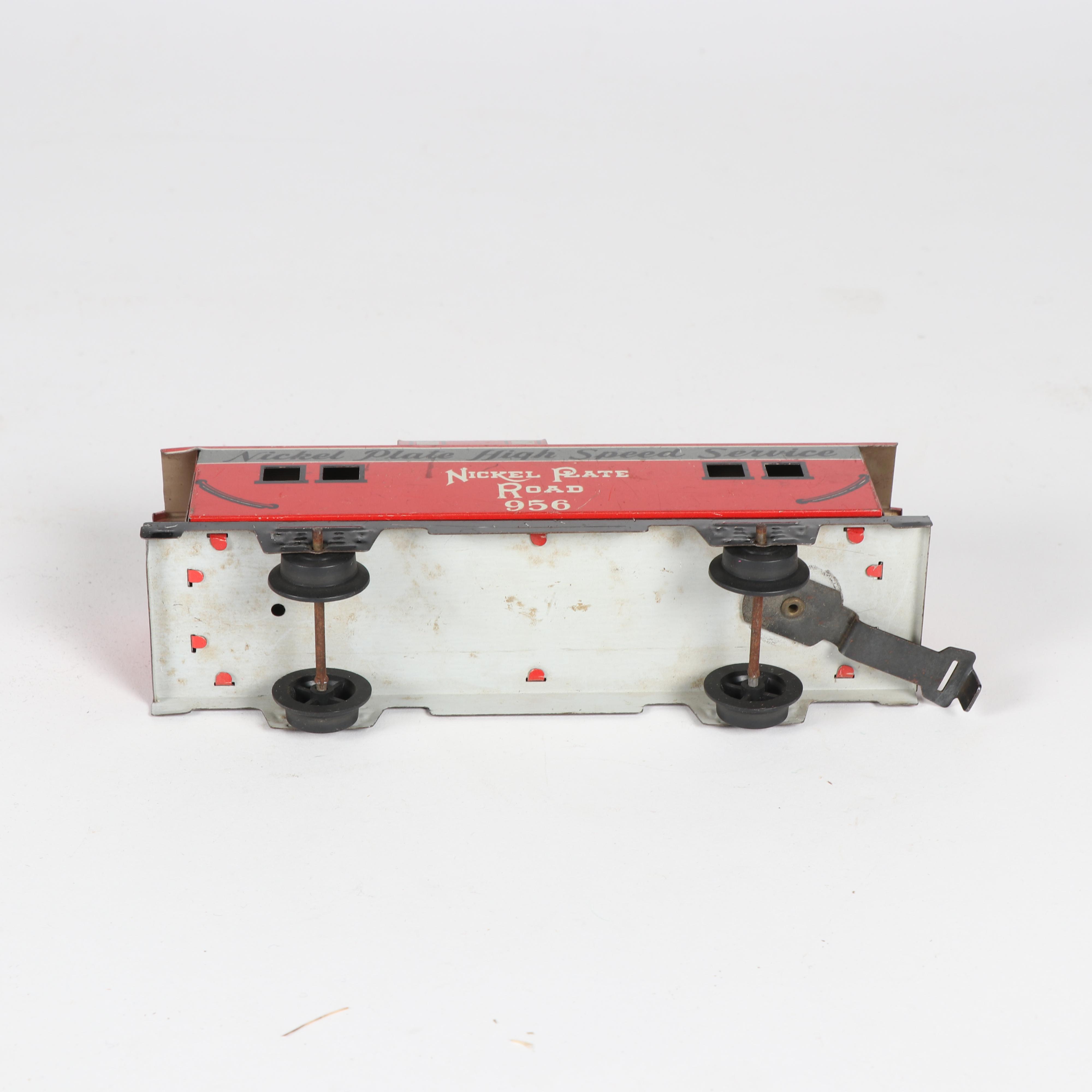 Tinplate Marx Train Cars with Accessories including Lionel, c. 1950s