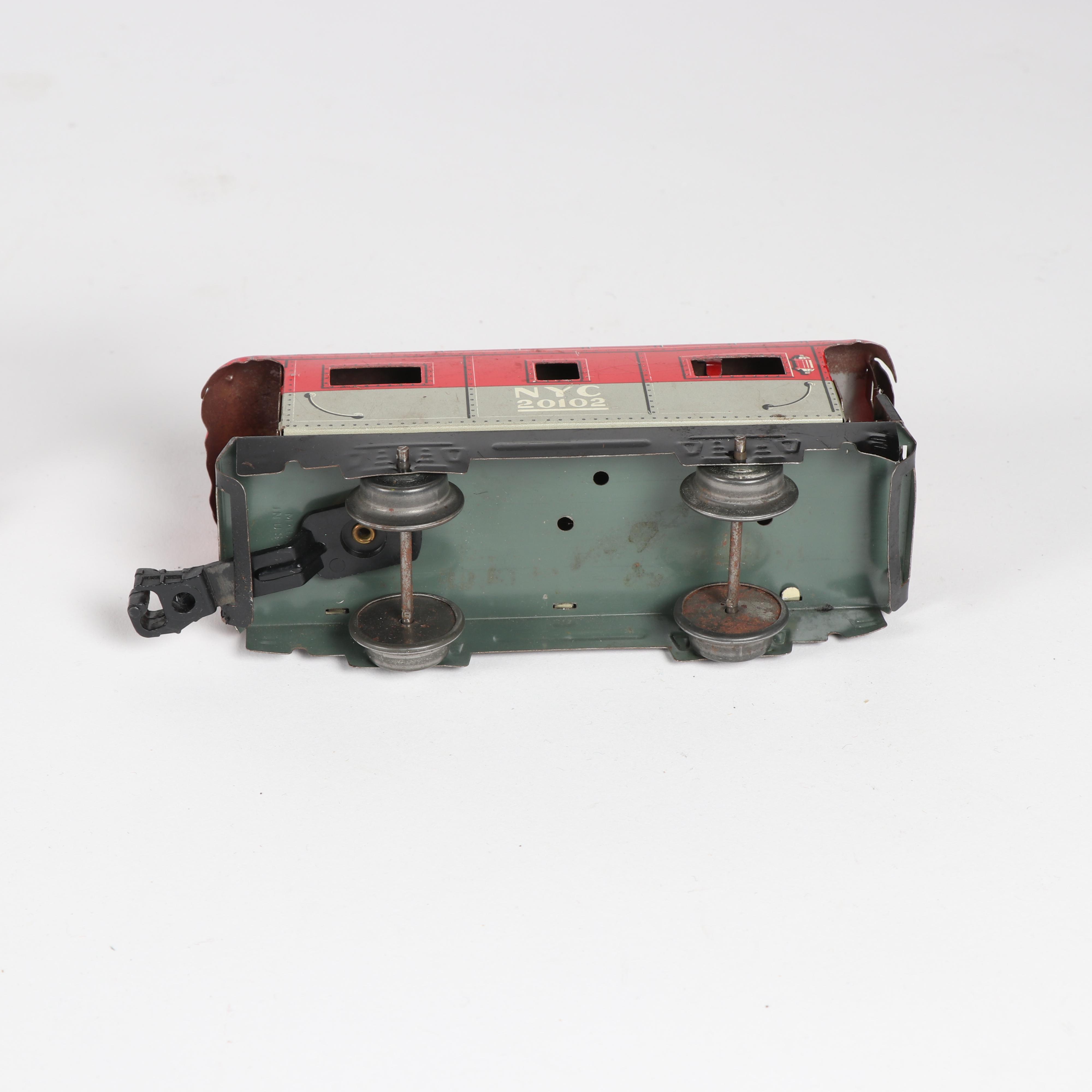 Tinplate Marx Train Cars with Accessories including Lionel, c. 1950s