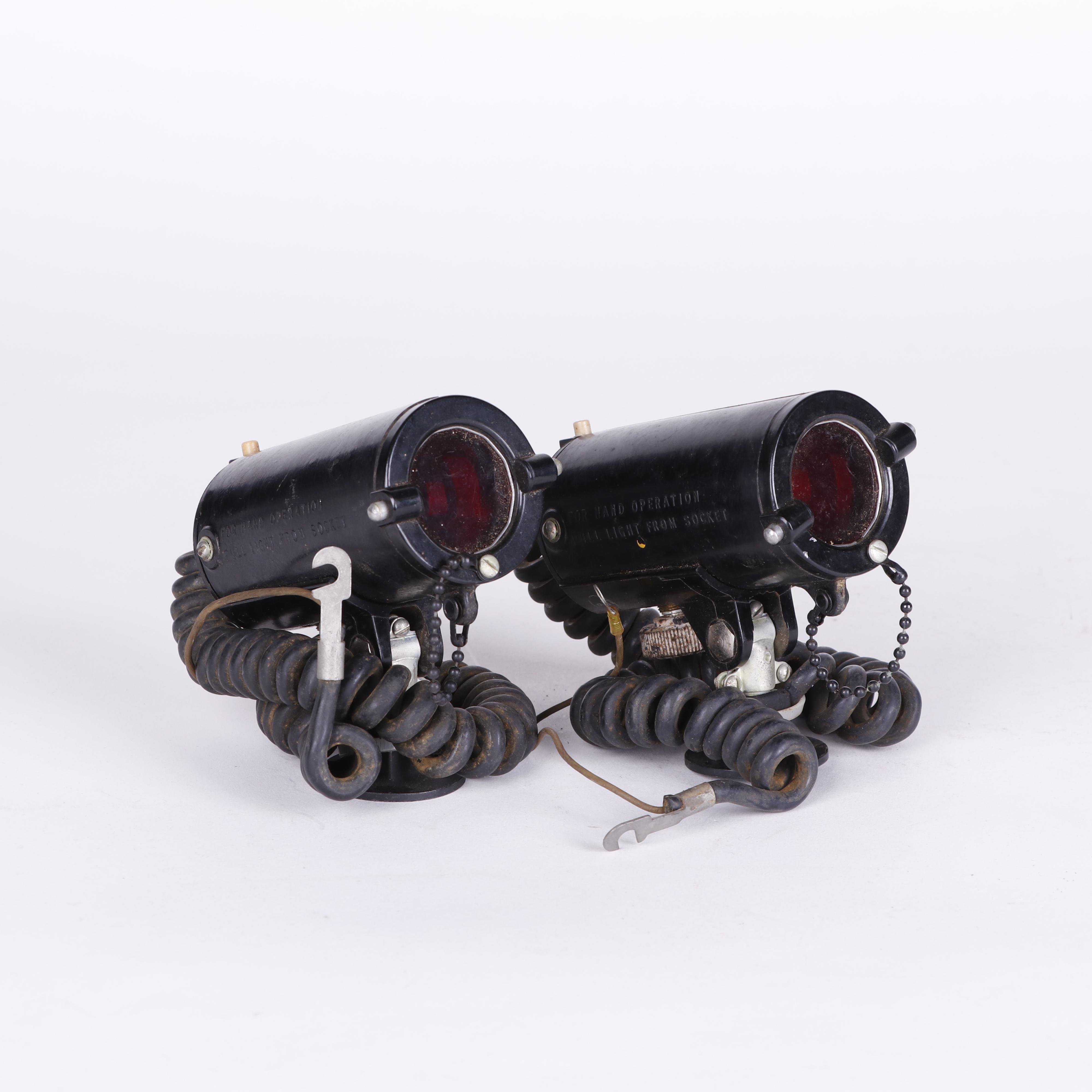 Spot Lights on Mounts with Removable Red Lens