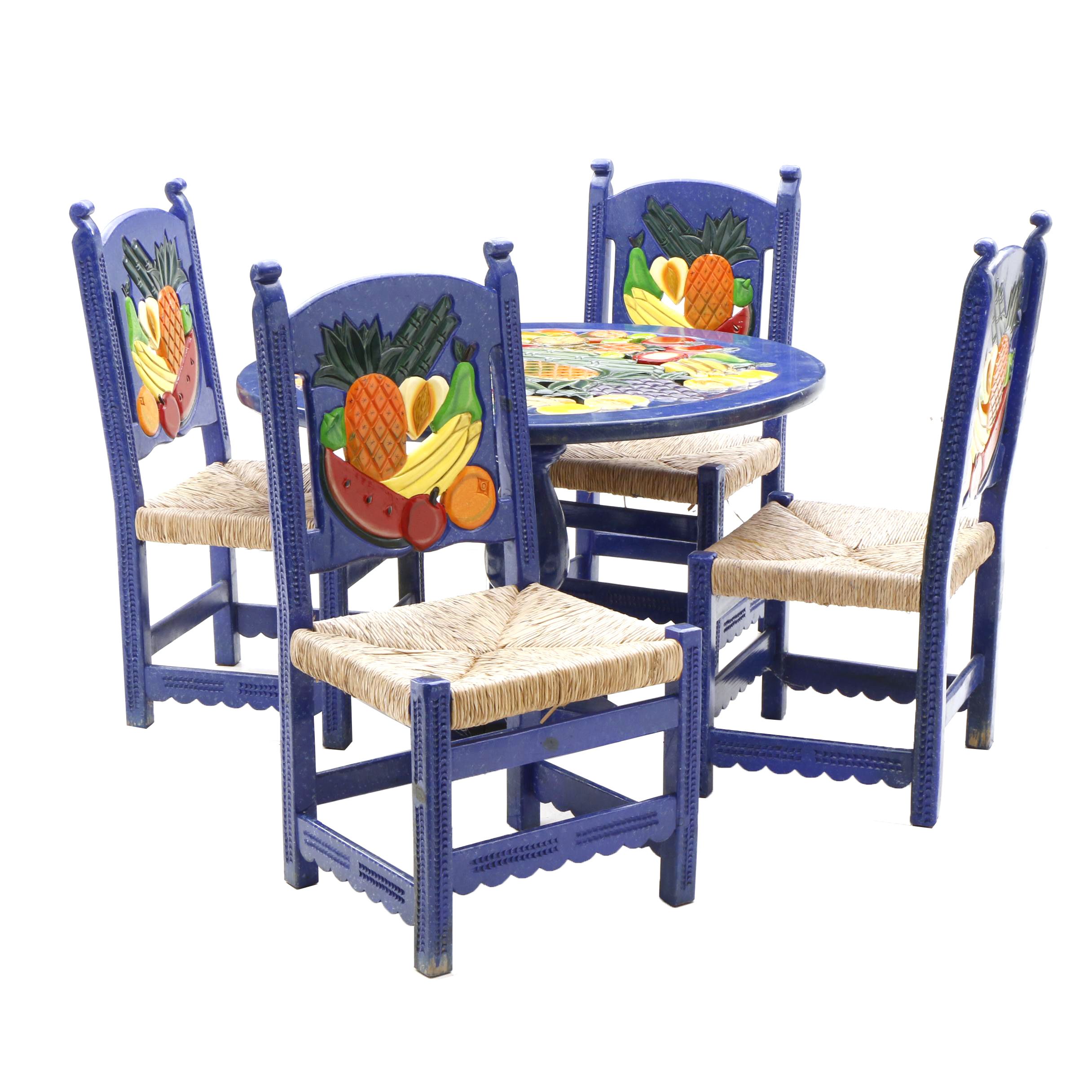Mexican Folk Art Table and Chairs