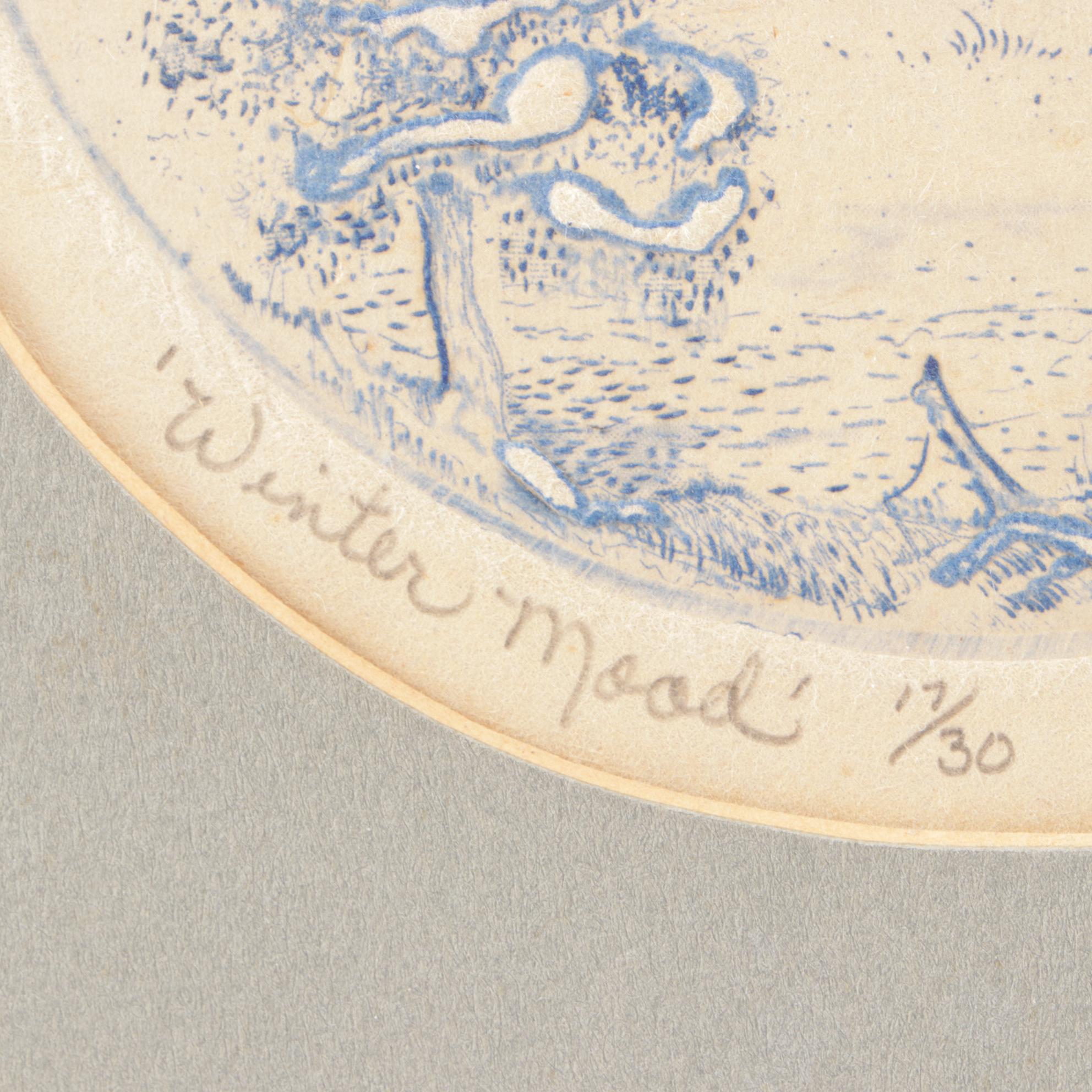 Donald Gilbert Limited Edition Intaglio Print "Winter Mood"