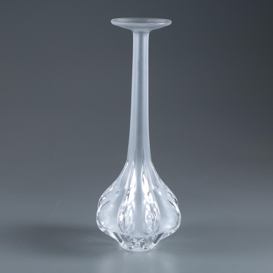 Lalique Crystal "Claude" Vase