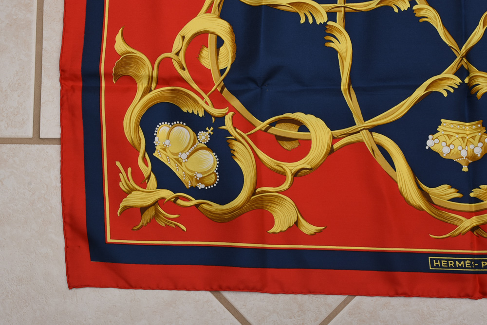 Vintage Hermès at Bonwit Teller Silk Scarf