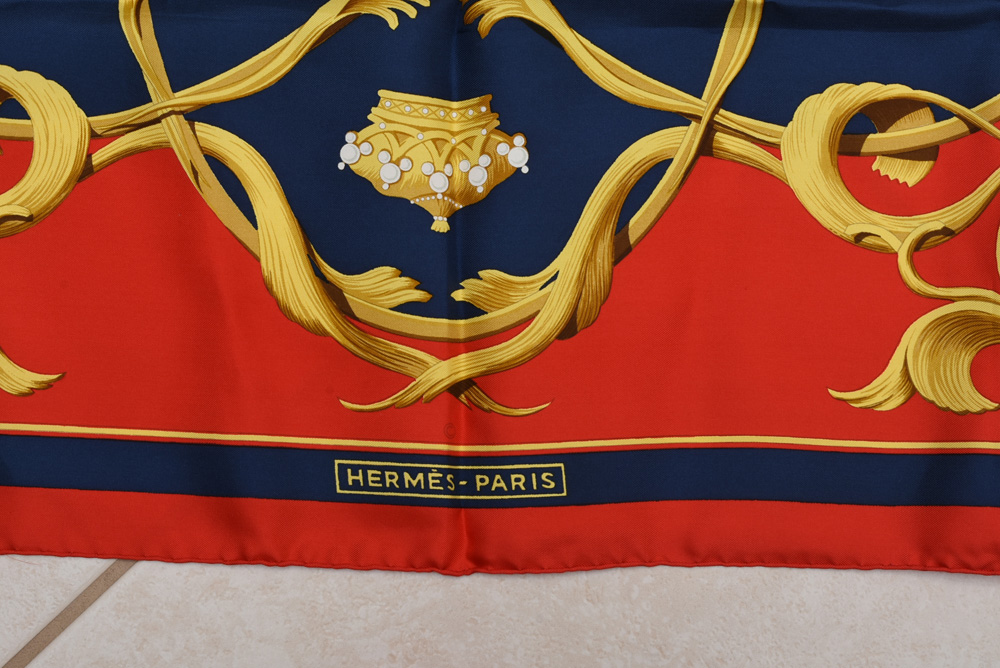 Vintage Hermès at Bonwit Teller Silk Scarf