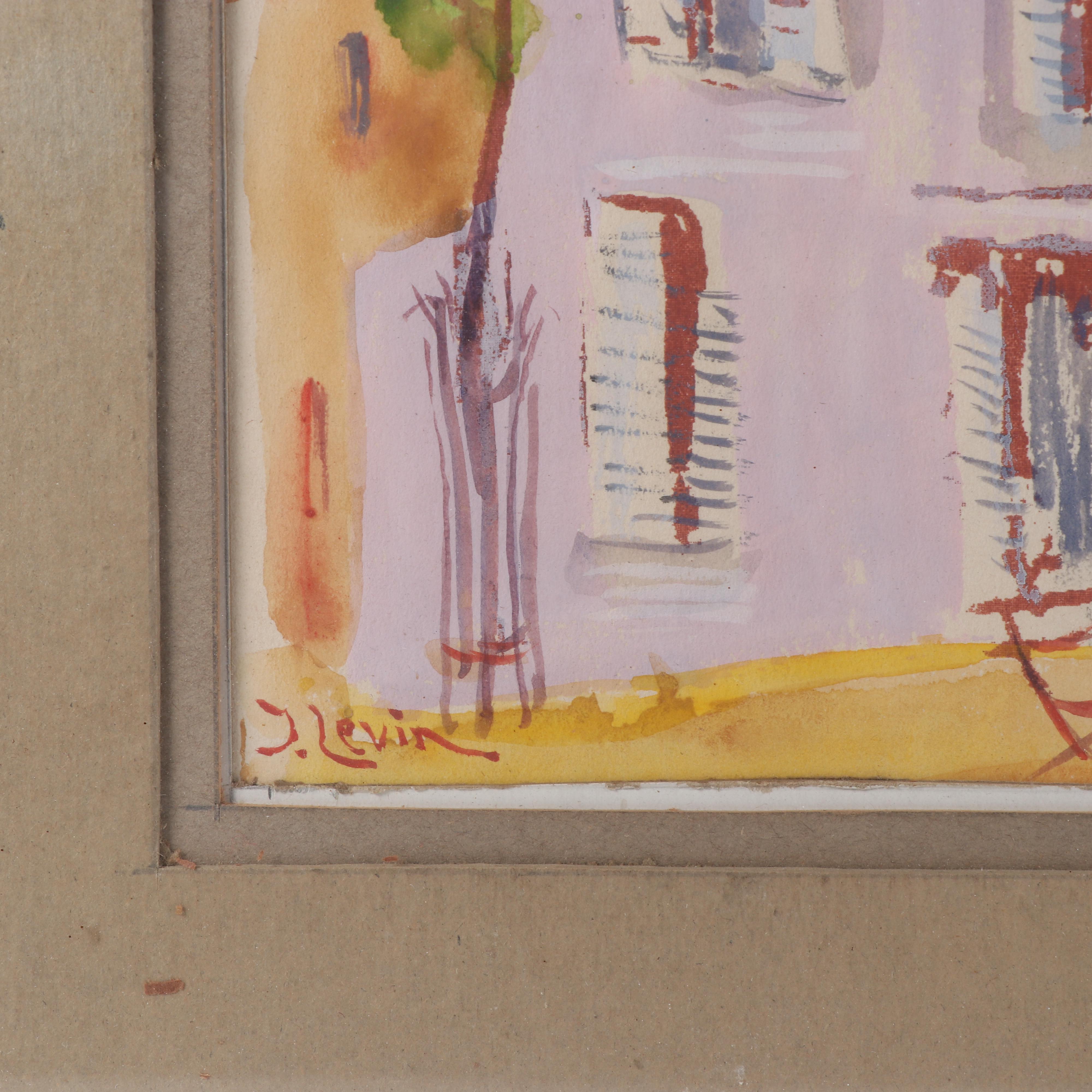 Joseph Levin Watercolor Painting