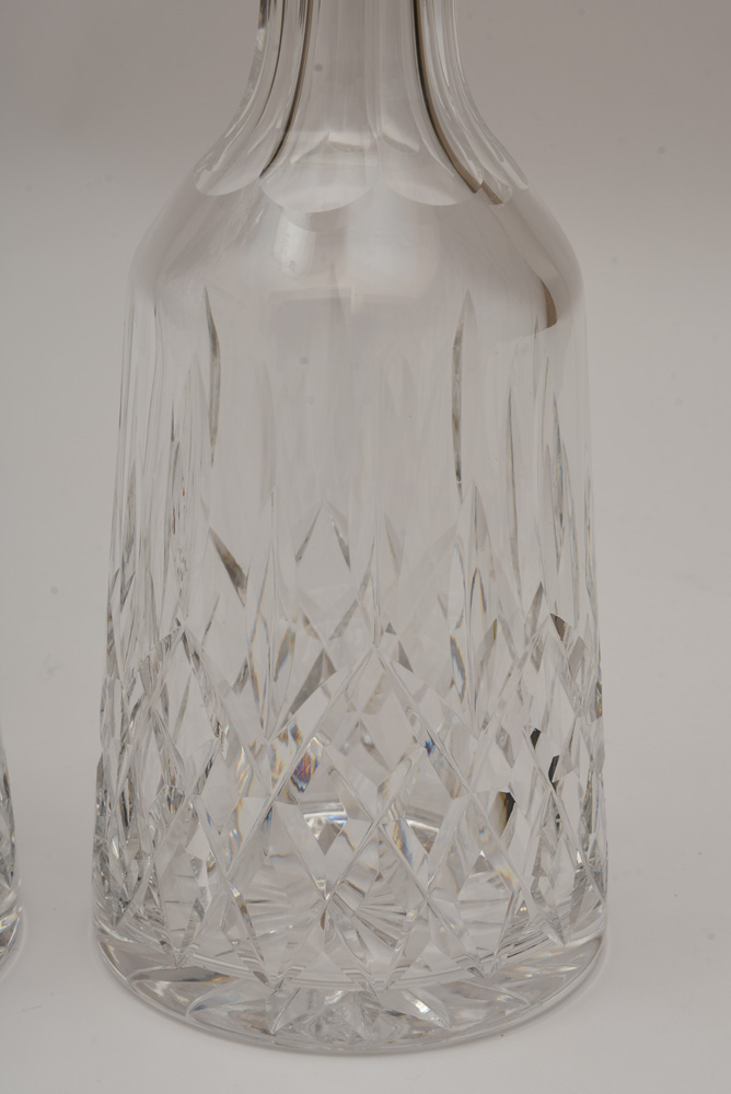 Pair of Waterford Crystal "Lismore" Wine Decanters
