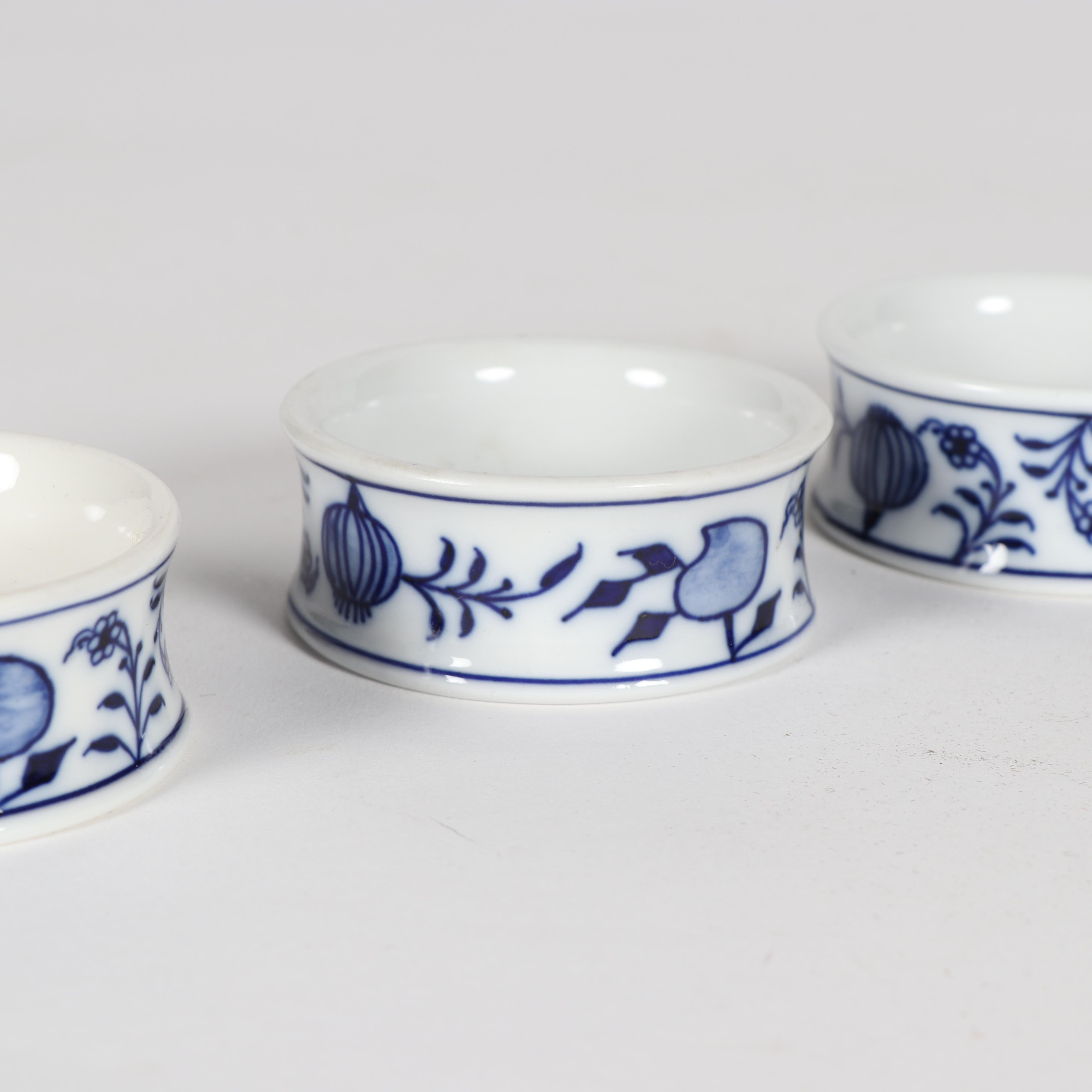 Meissen "Blue Onion" Porcelain Napkin Rings