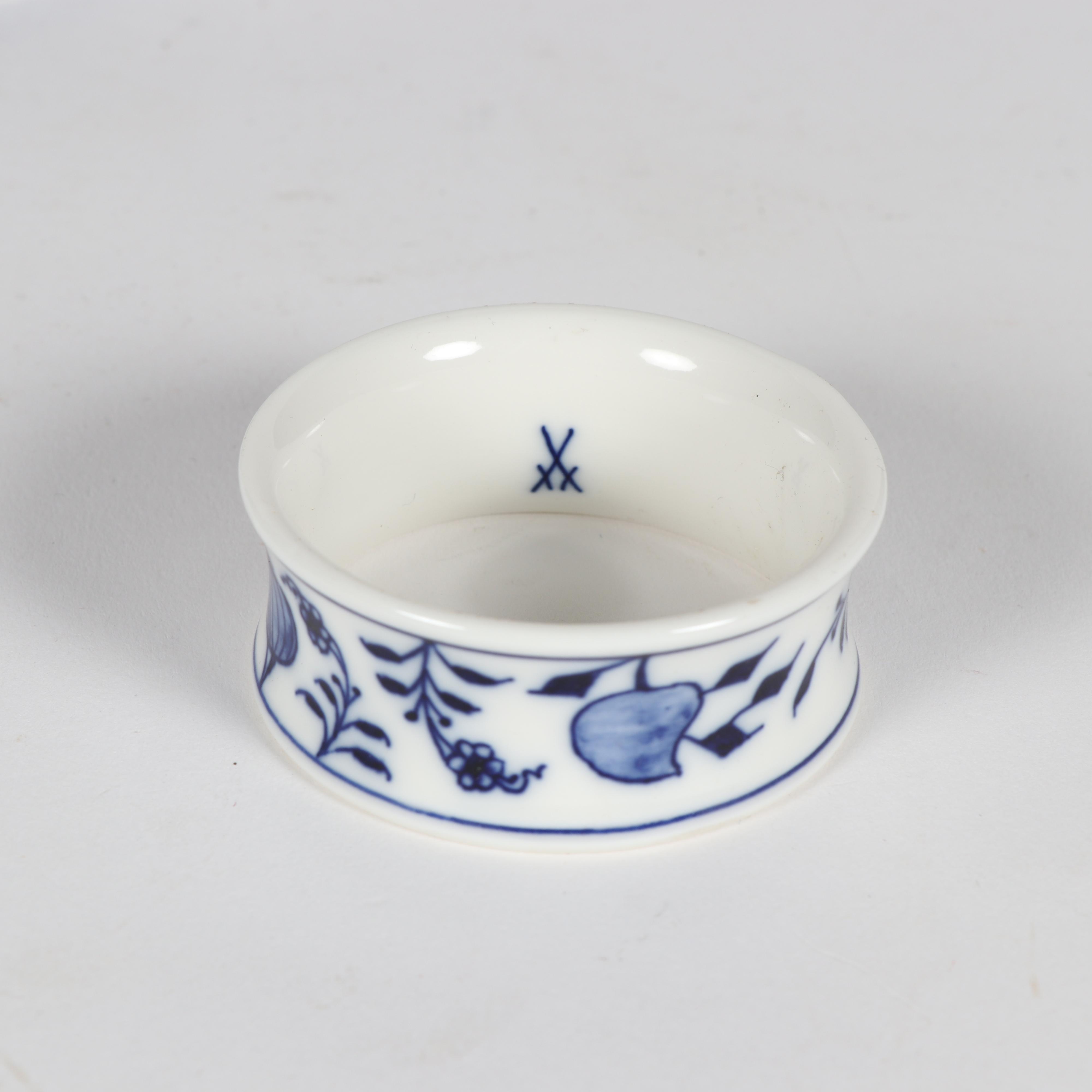 Meissen "Blue Onion" Porcelain Napkin Rings