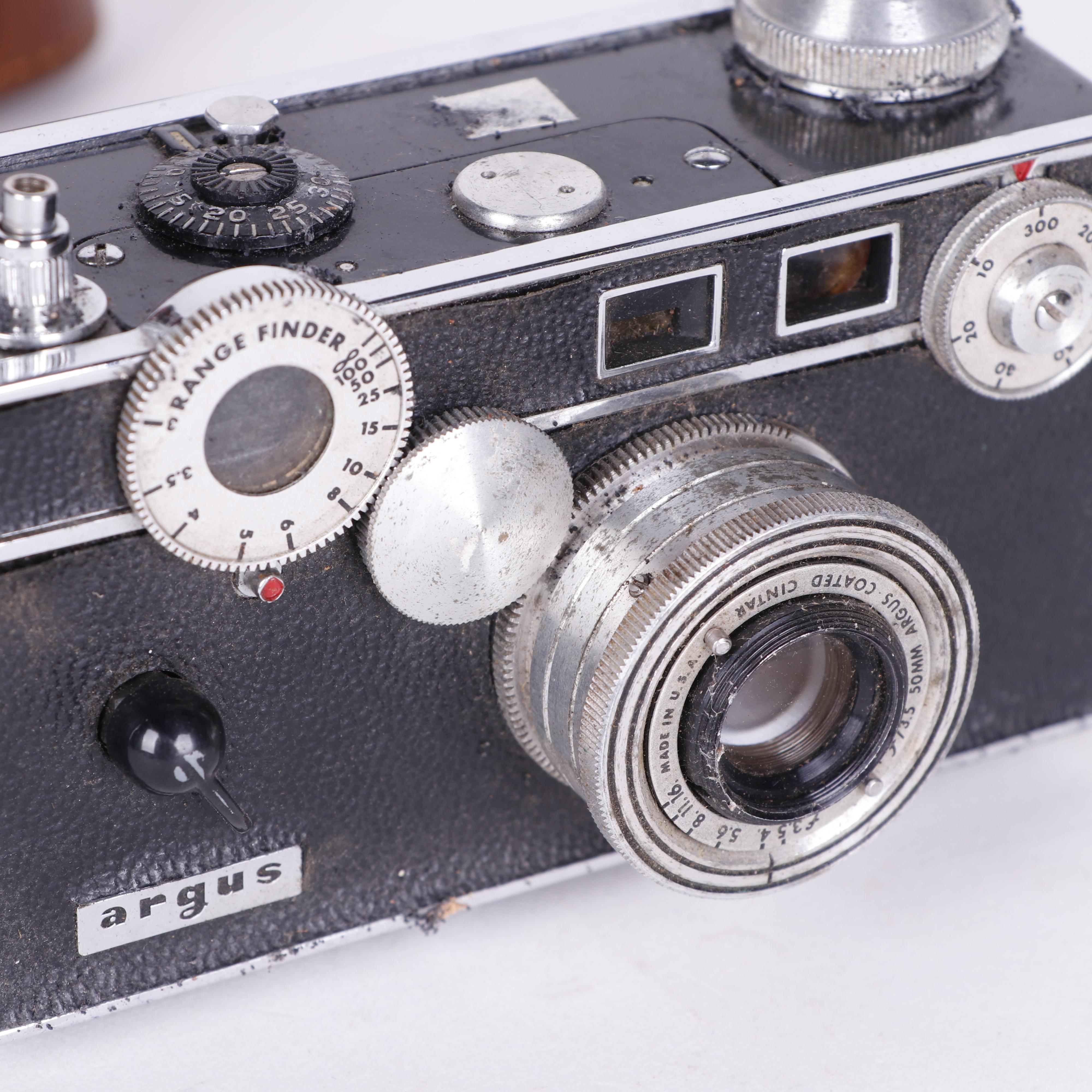 Argus Cameras with Accessories