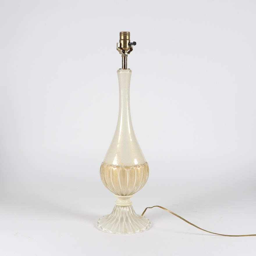 Avventurina Style Art Glass Table Lamp