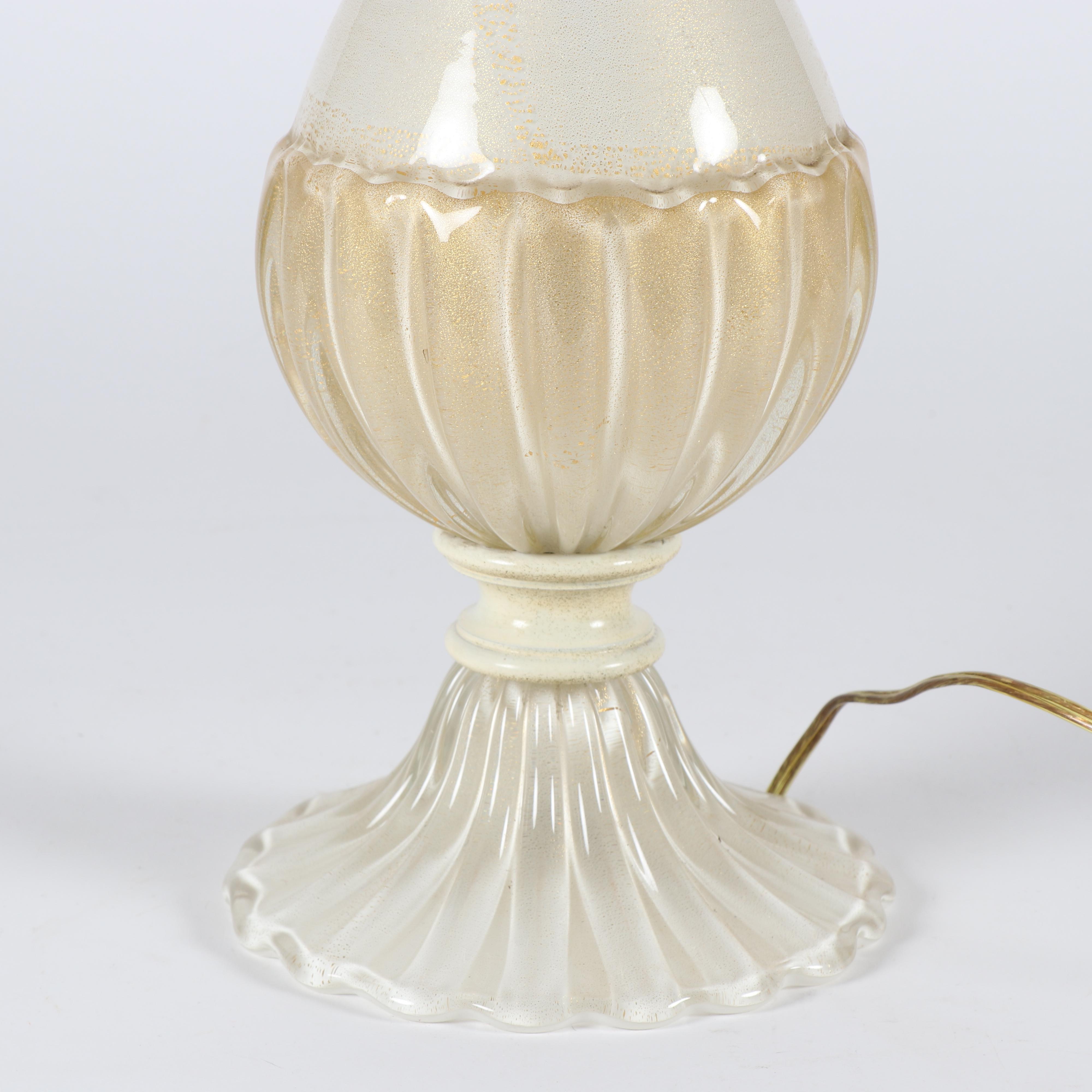 Avventurina Style Art Glass Table Lamp