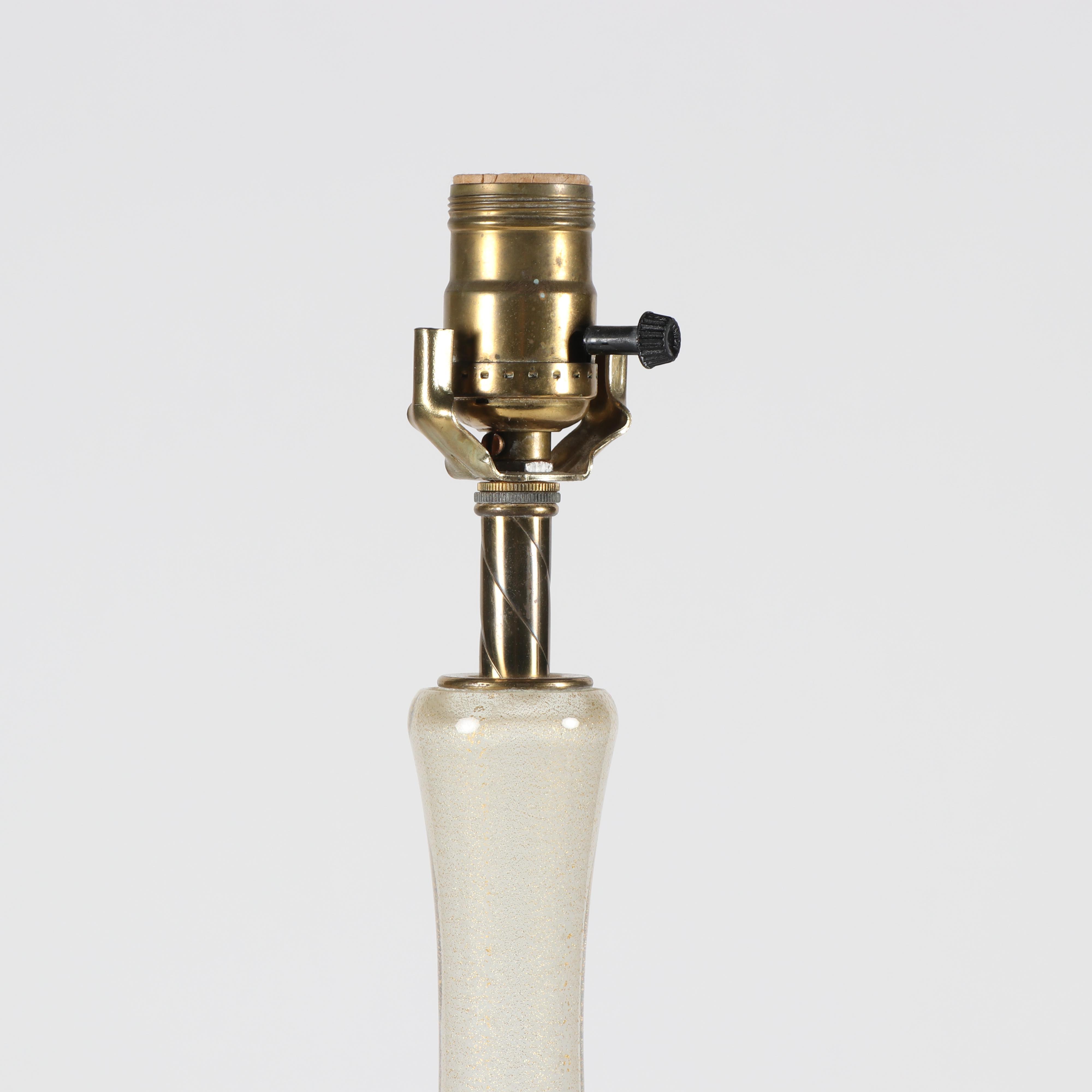 Avventurina Style Art Glass Table Lamp