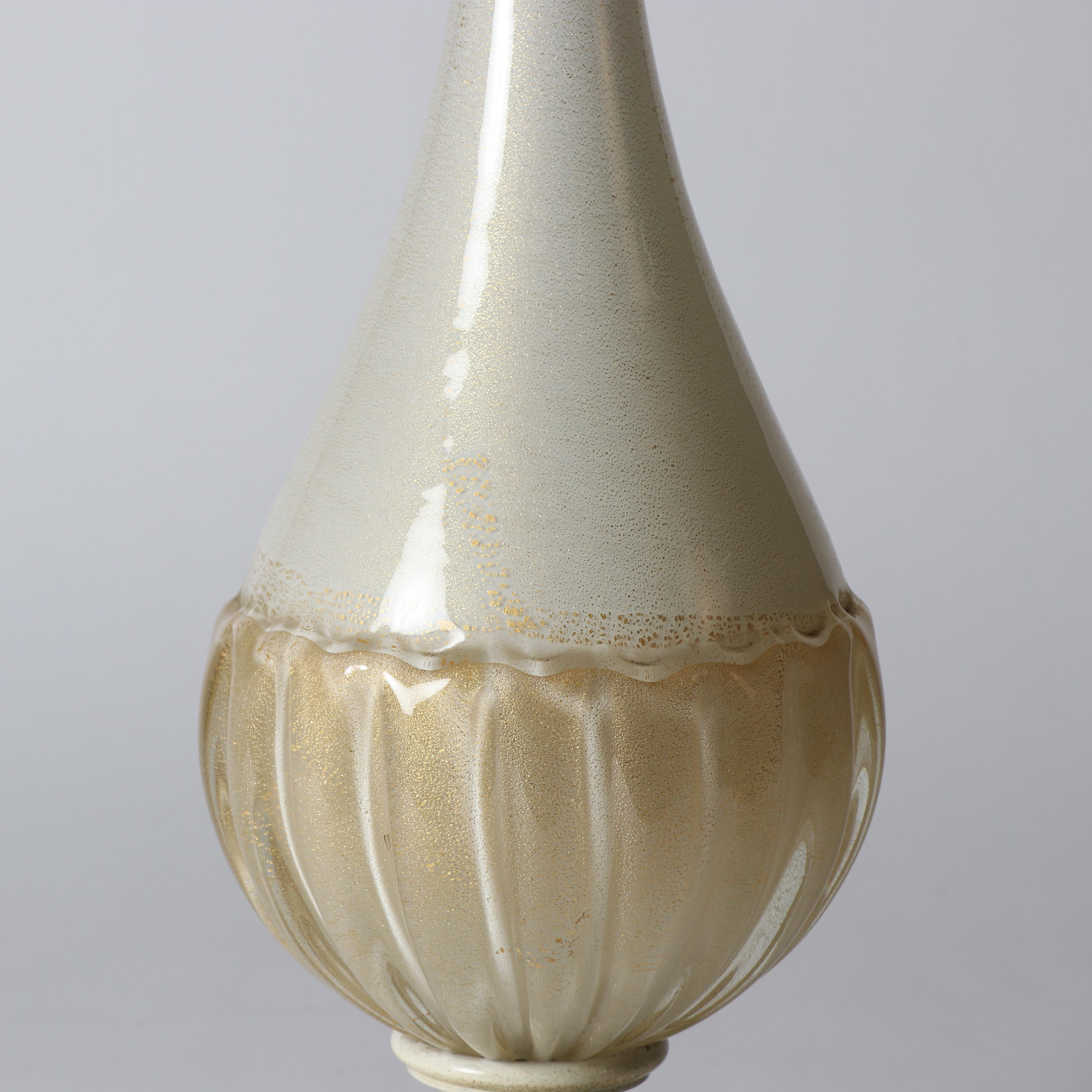 Avventurina Style Art Glass Table Lamp