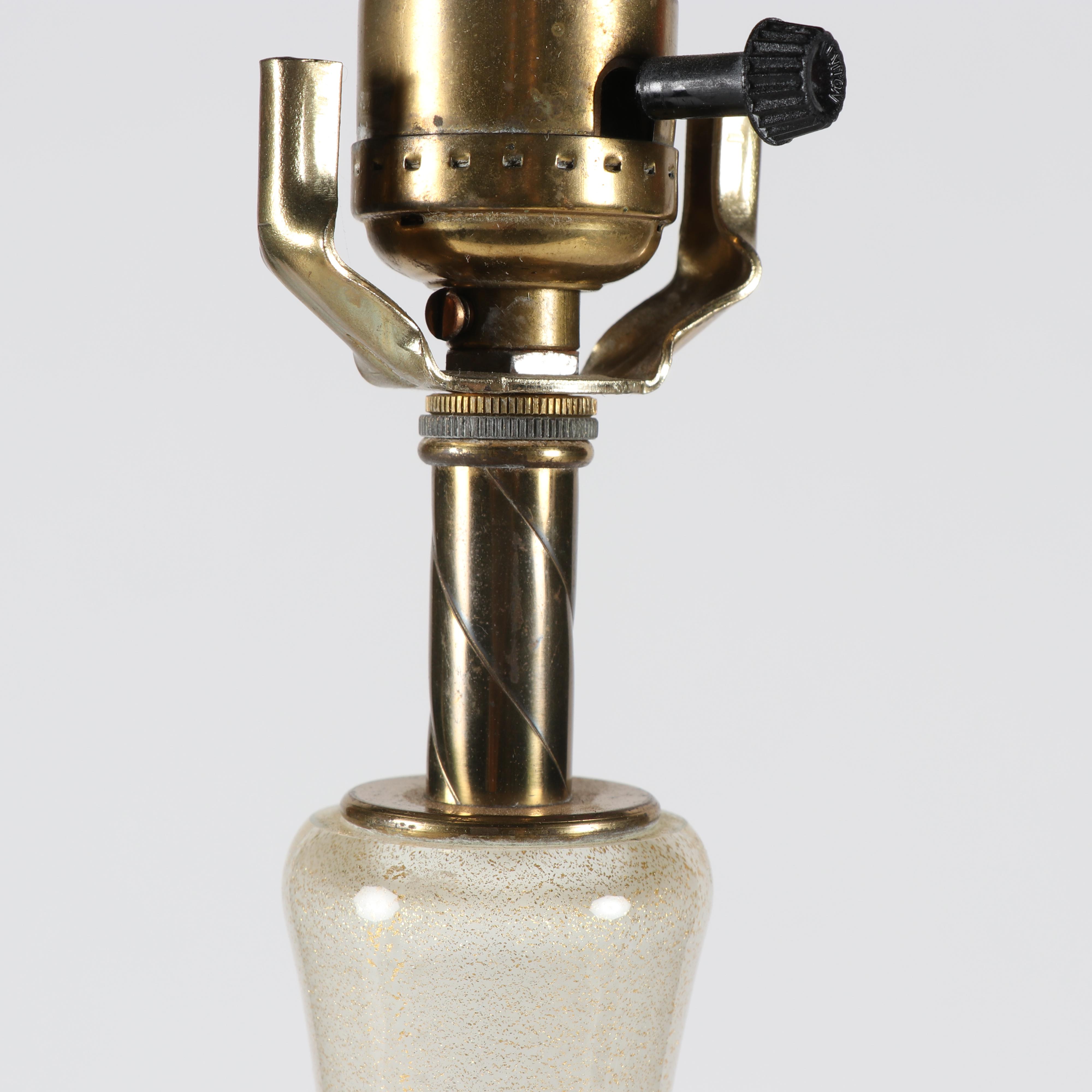 Avventurina Style Art Glass Table Lamp