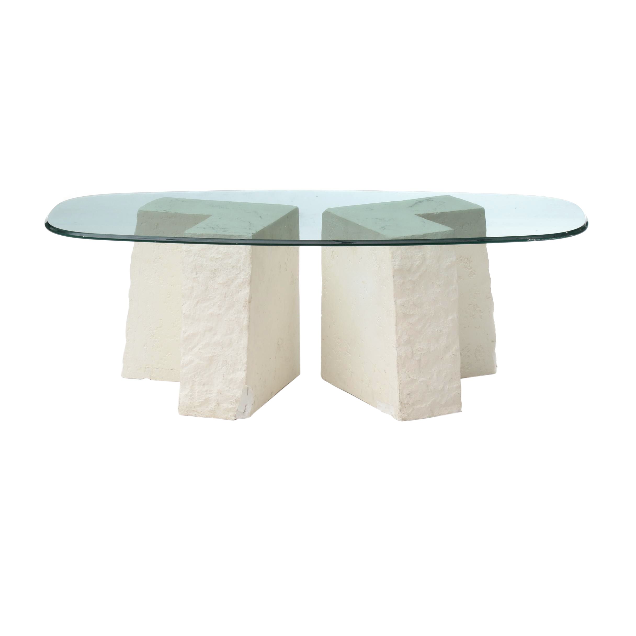 Sculptural Plaster Table Bases