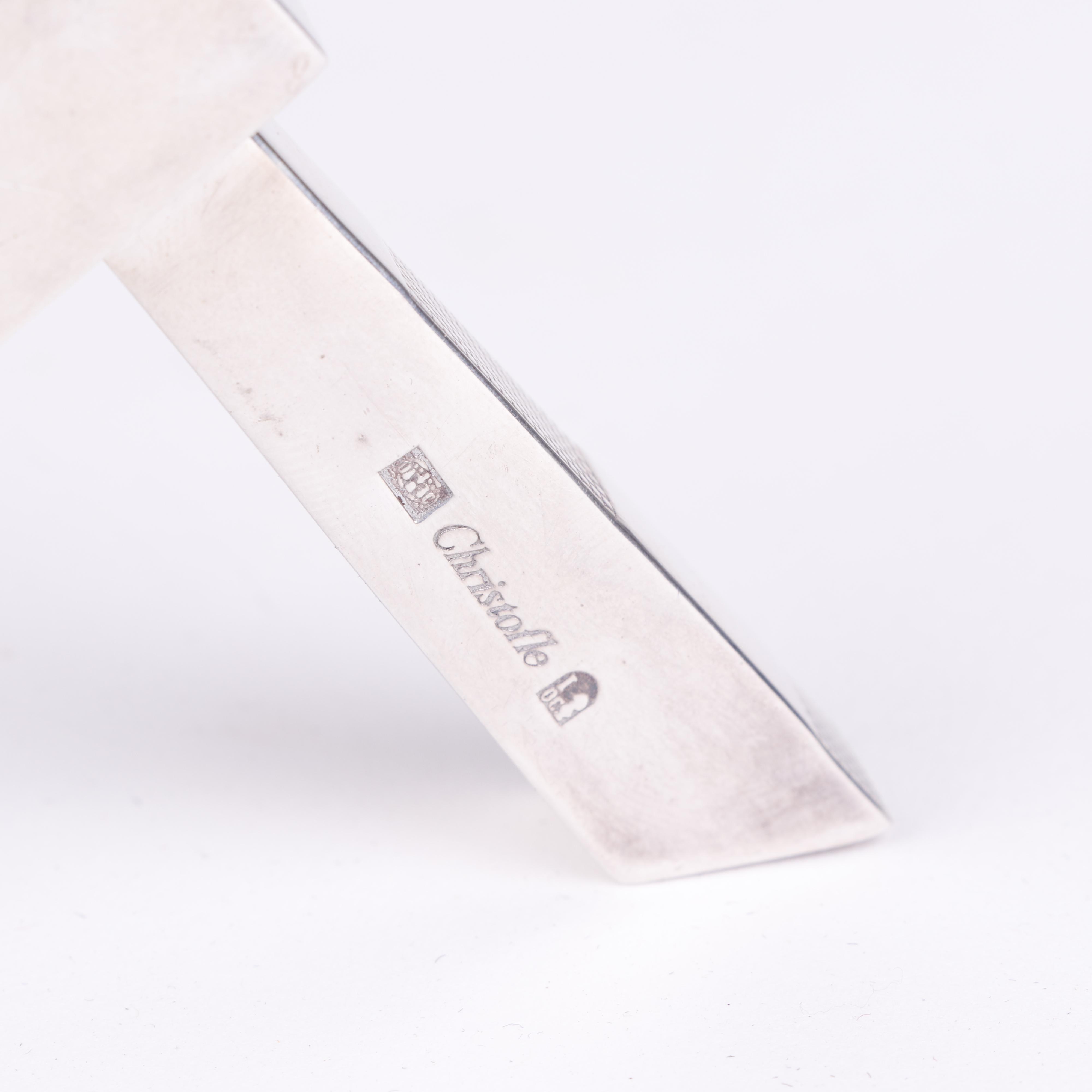 Christofle Silver Plate Corkscrew and Bottle Opener Set