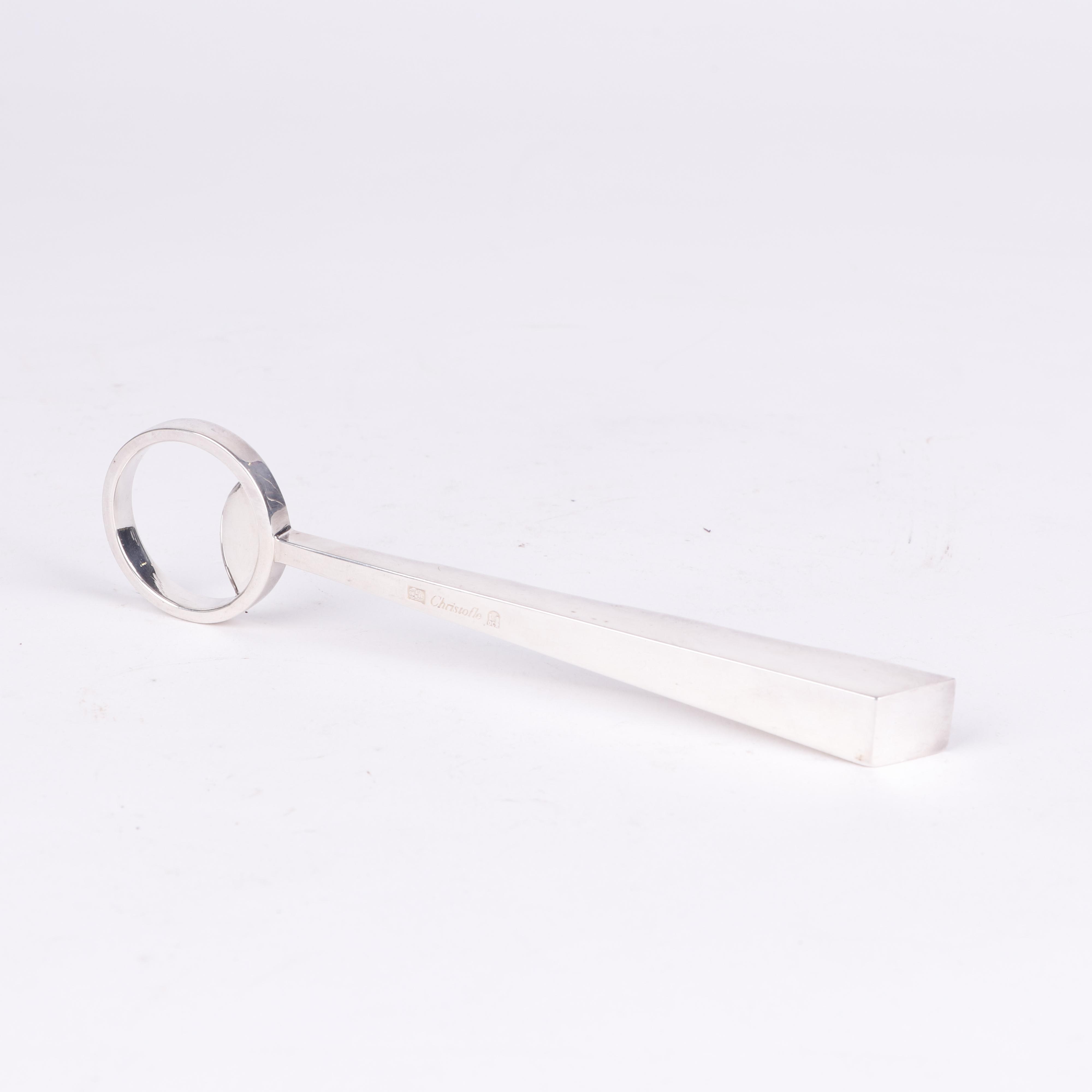 Christofle Silver Plate Corkscrew and Bottle Opener Set