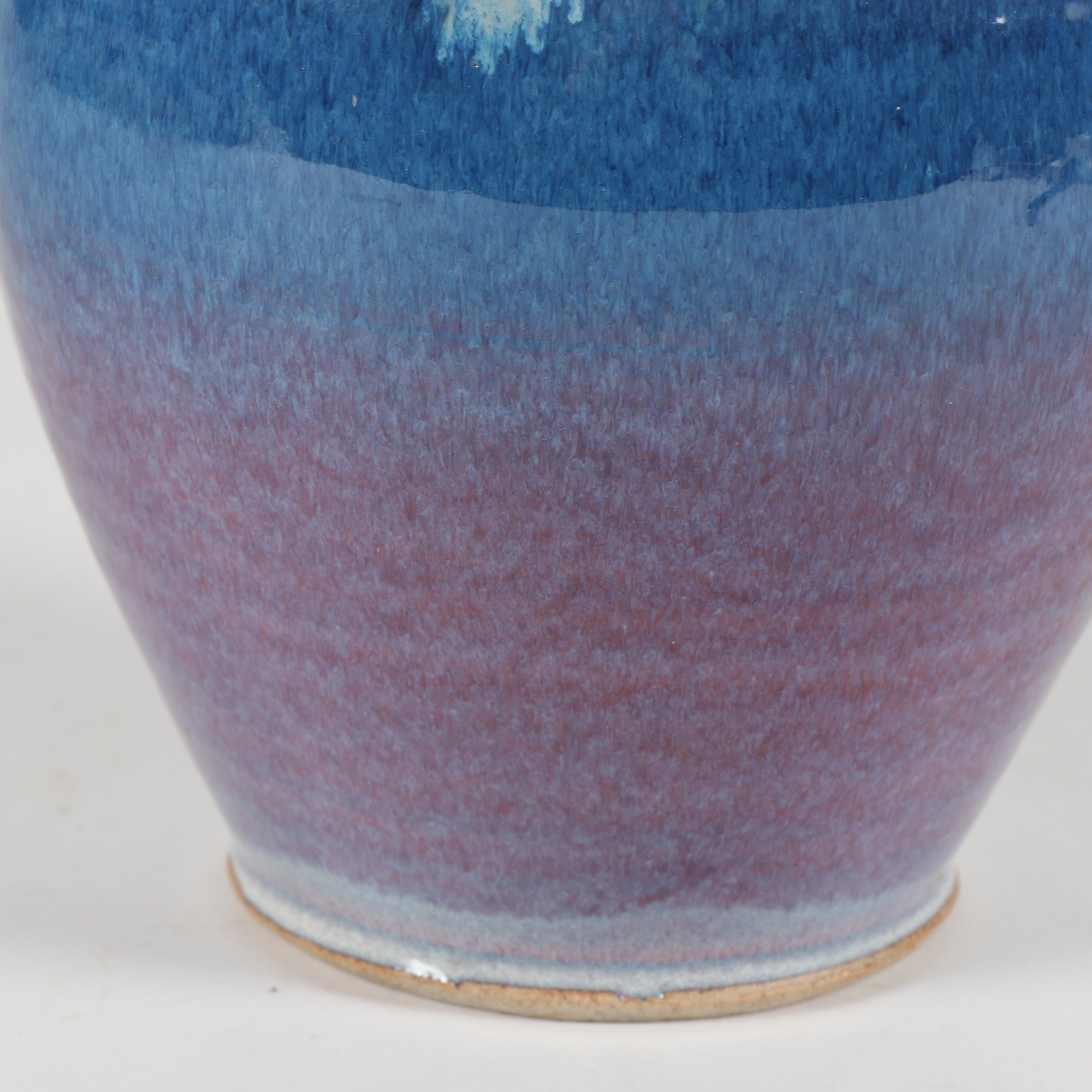 Studio Signed Glazed Stoneware Pitcher