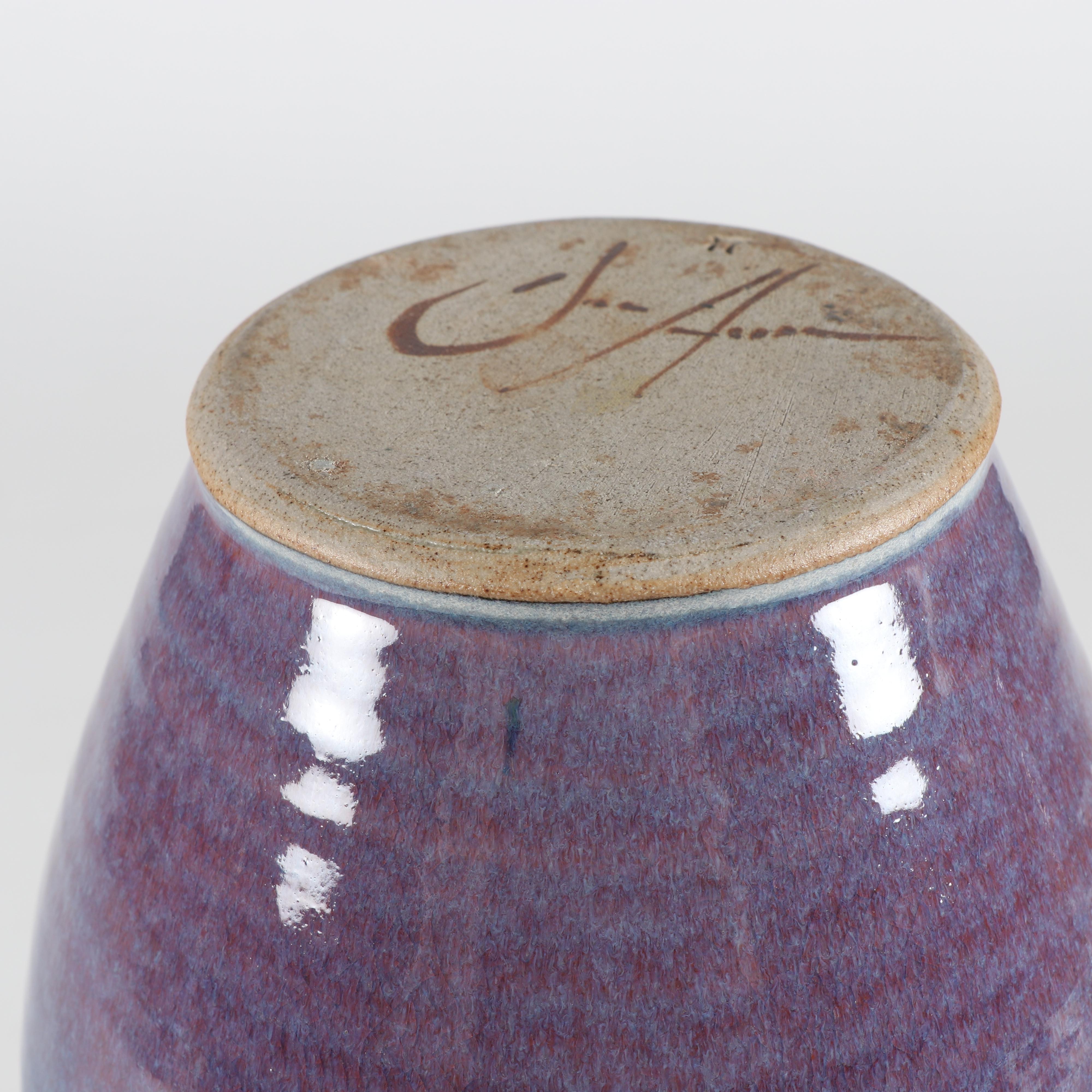 Studio Signed Glazed Stoneware Pitcher