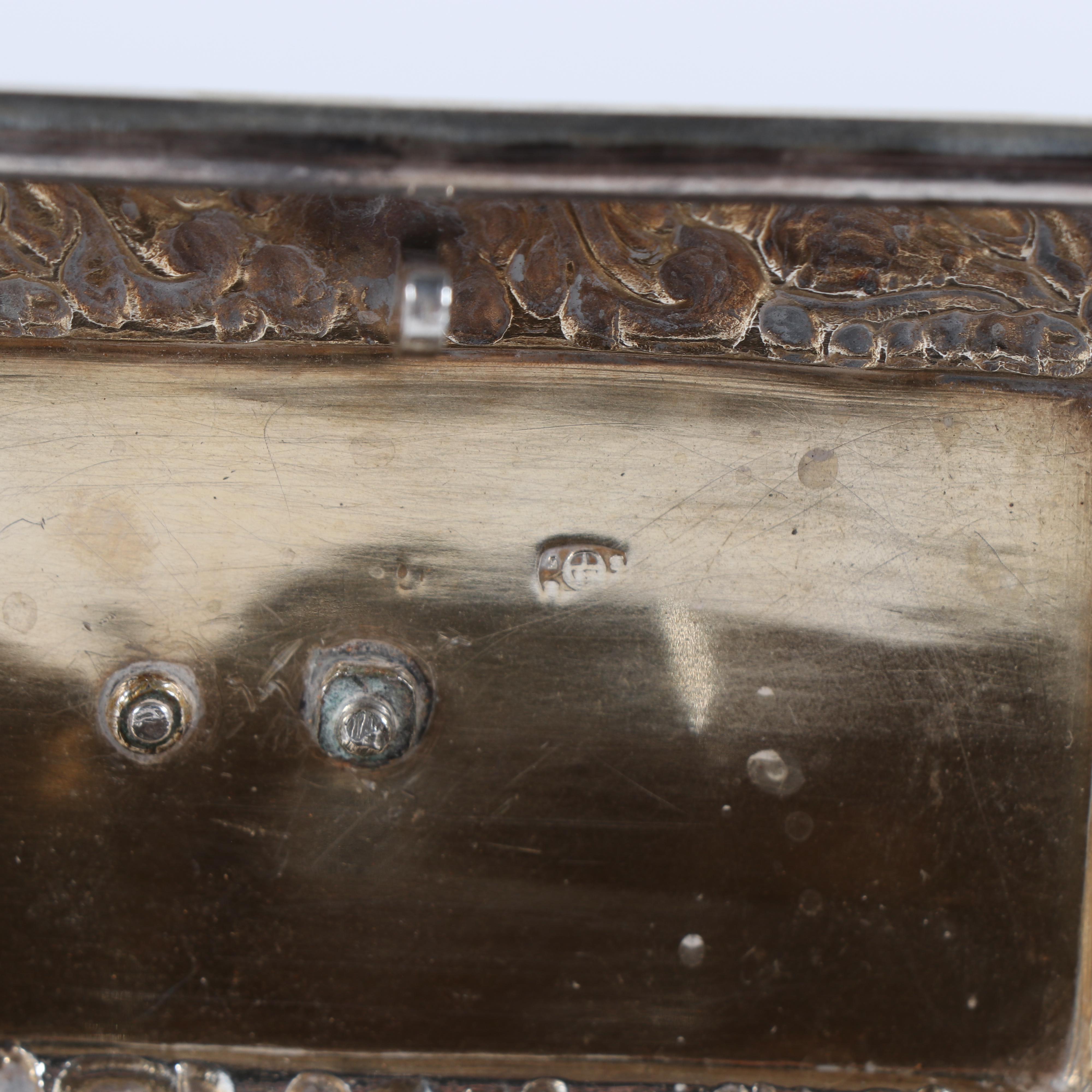 Austrian Repoussé Silver Casket, ca. Mid 19th Century