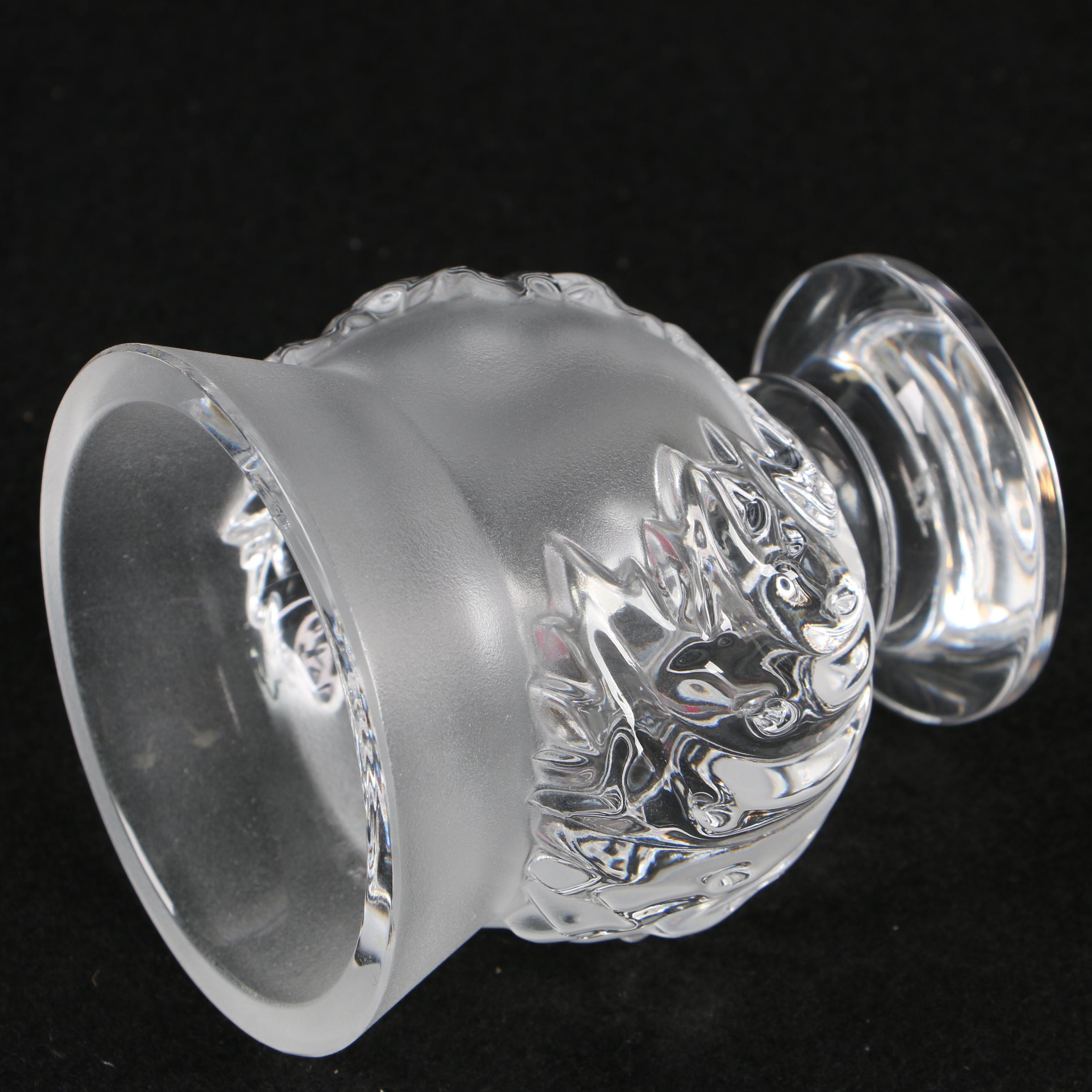 Lalique Crystal "Saint Cloud" Flower Vase