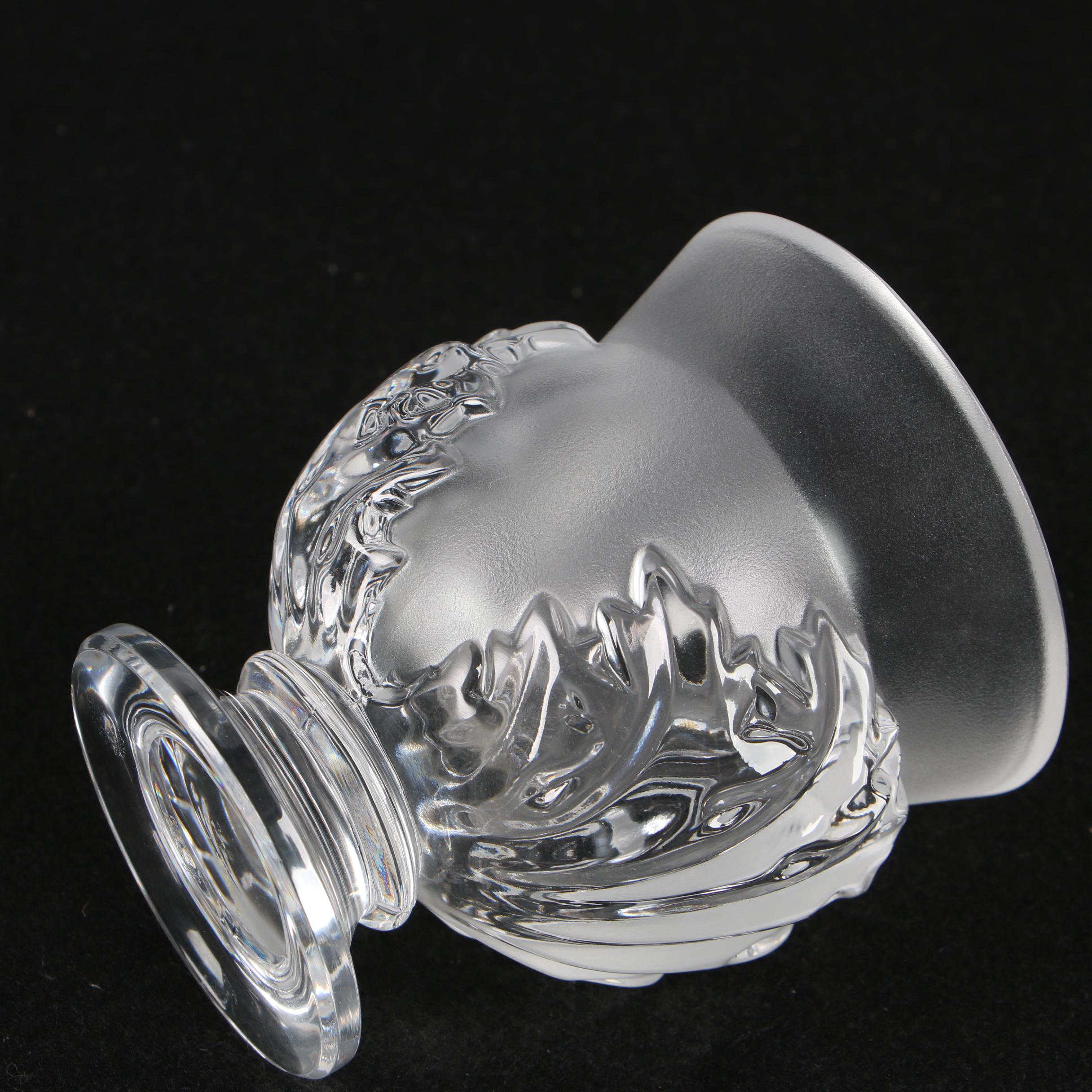 Lalique Crystal "Saint Cloud" Flower Vase