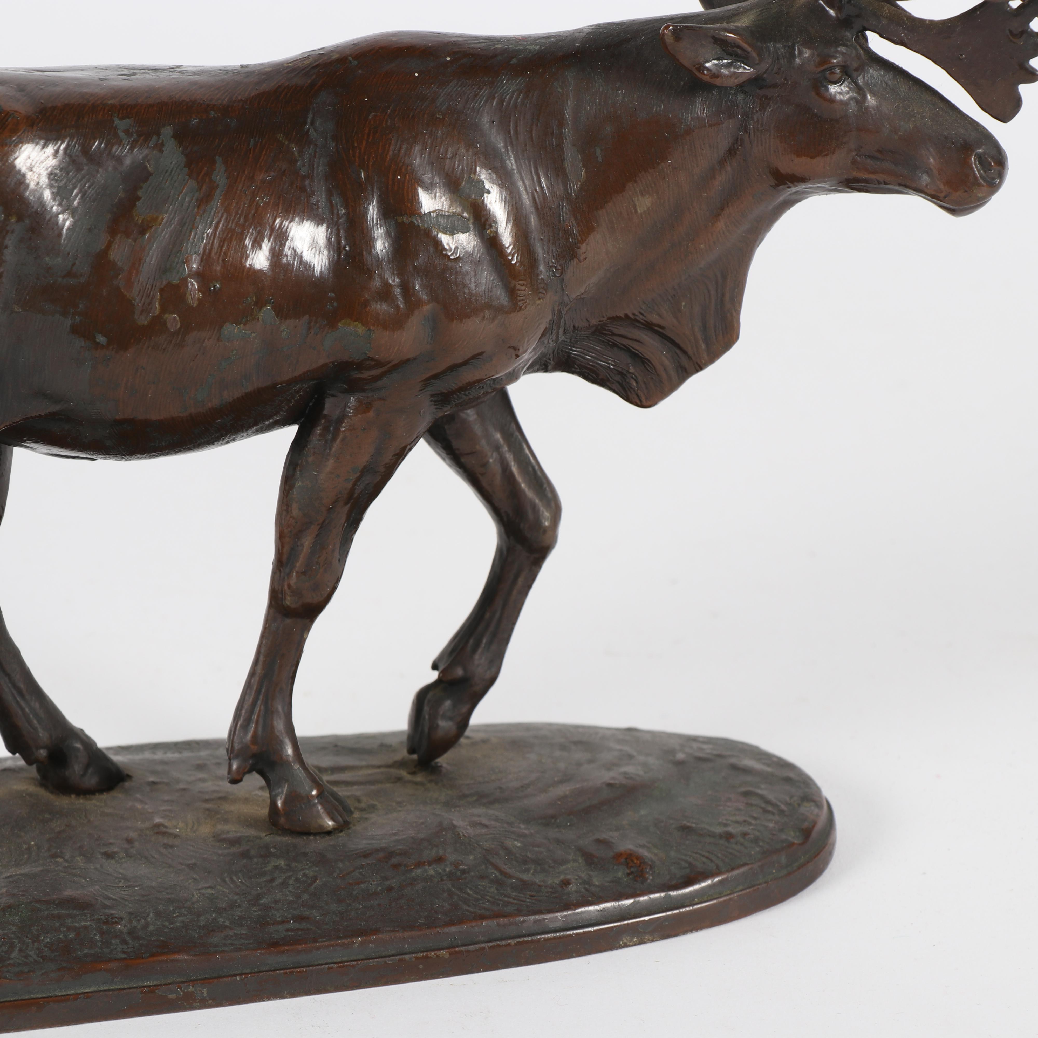 Louis Paul Jonas Studios Bronze Metallic Moose Sculpture