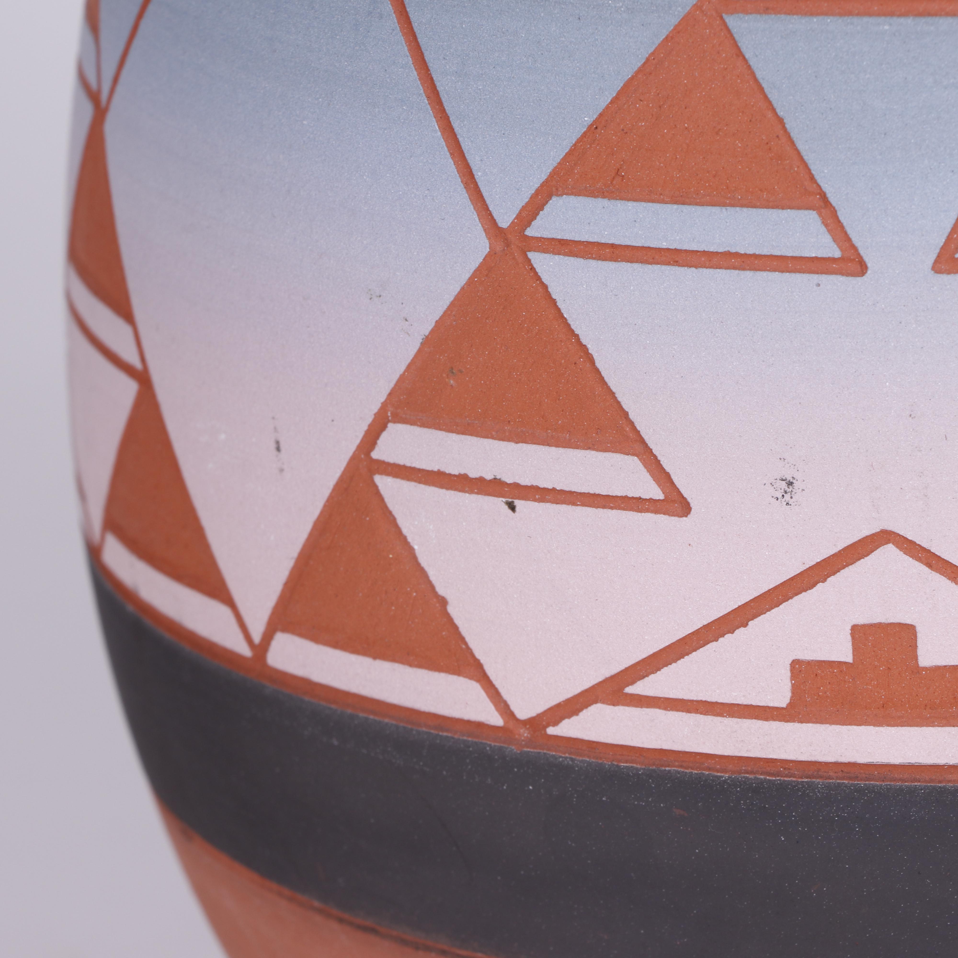 Southwestern Style Signed Ceramic Vase