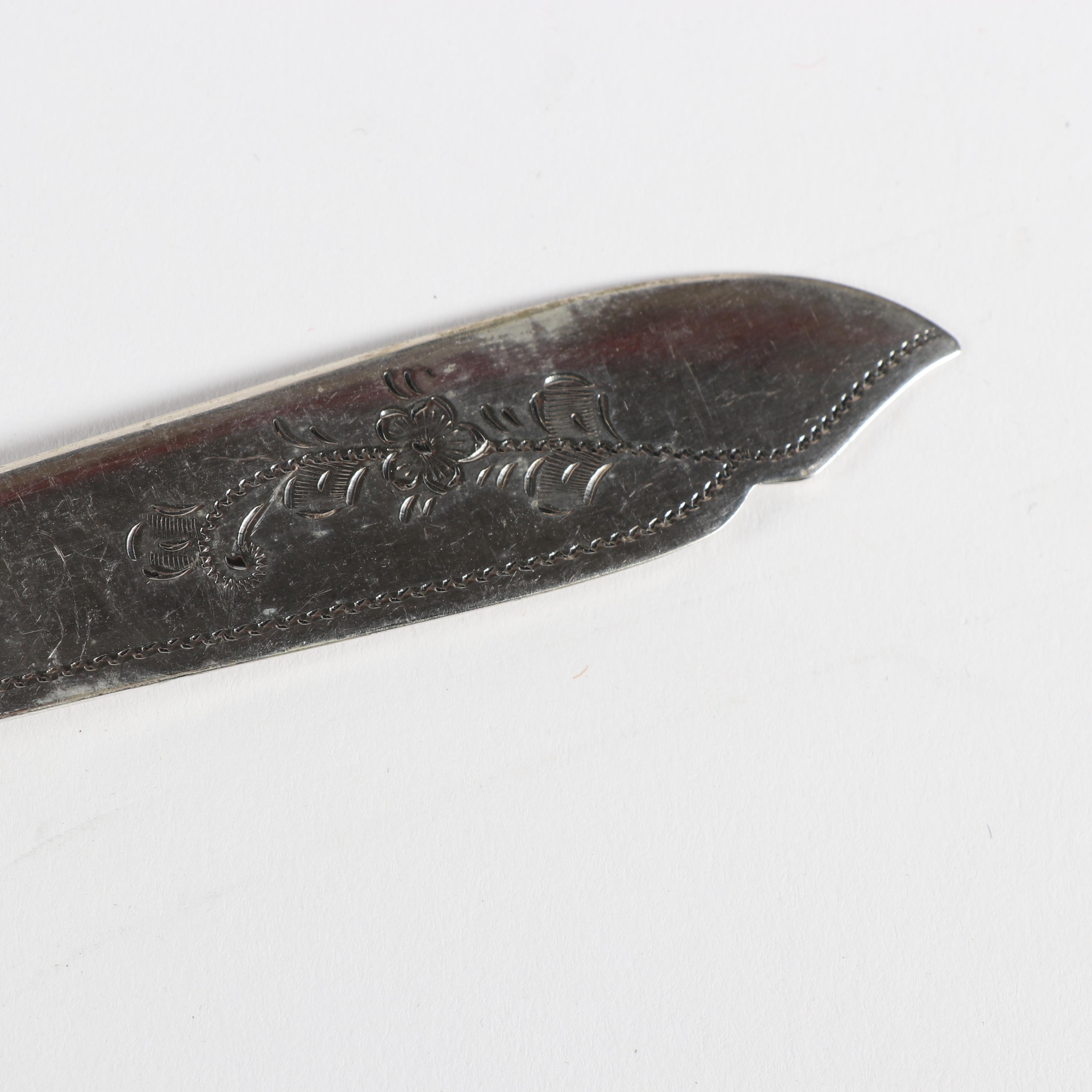 William Yates Sterling Bolstered Silver Plate and Celluloid Flatware, 1918