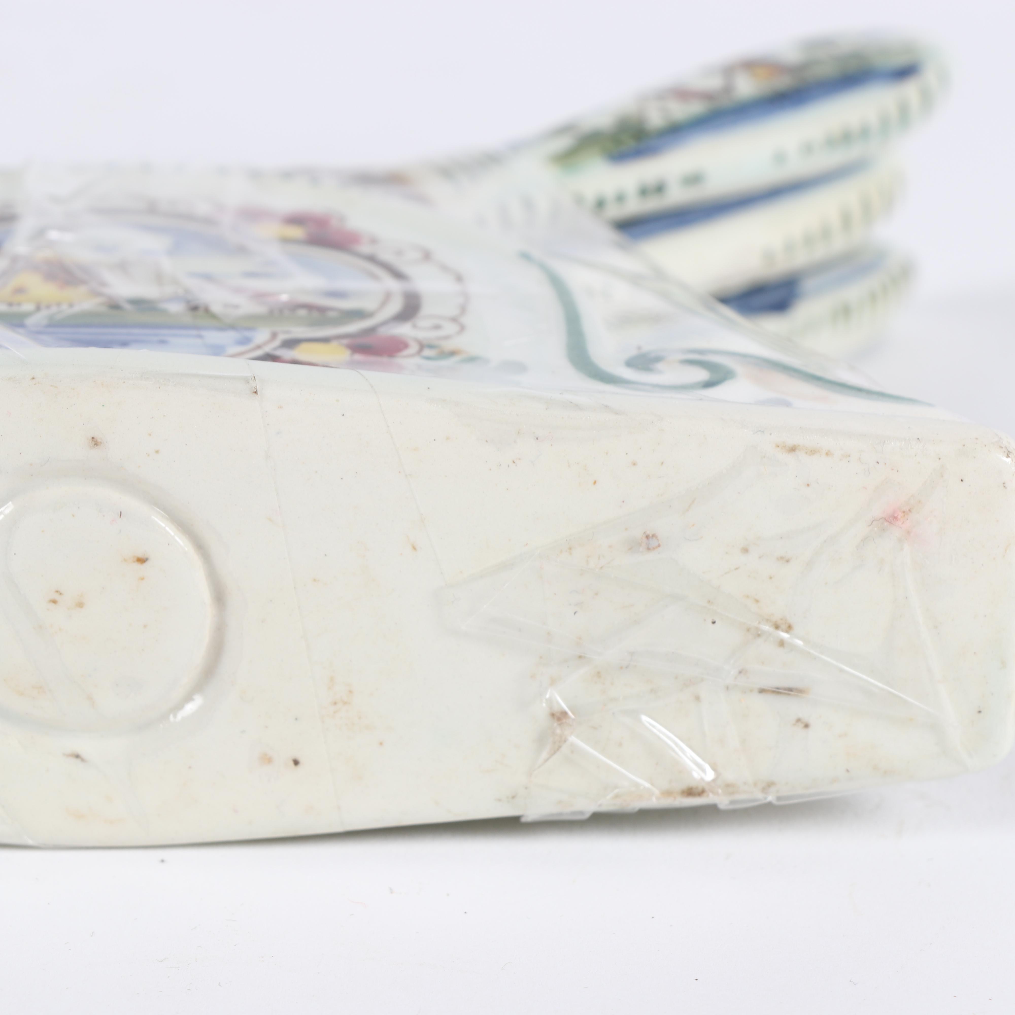 Delft Elesva Hand-Painted Polychrome Earthenware Knife Set