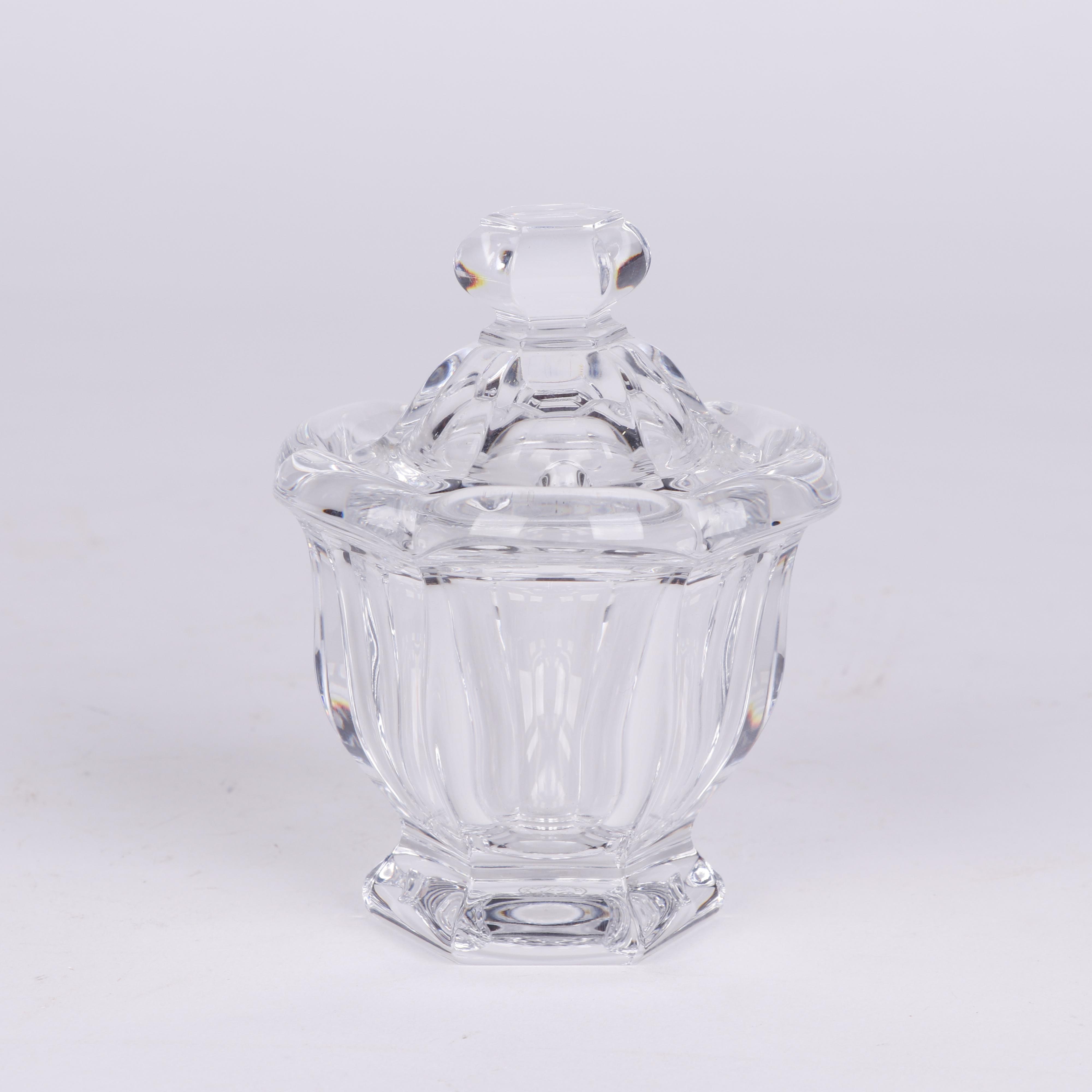 Baccarat Crystal "Bretagne" Mustard Jar