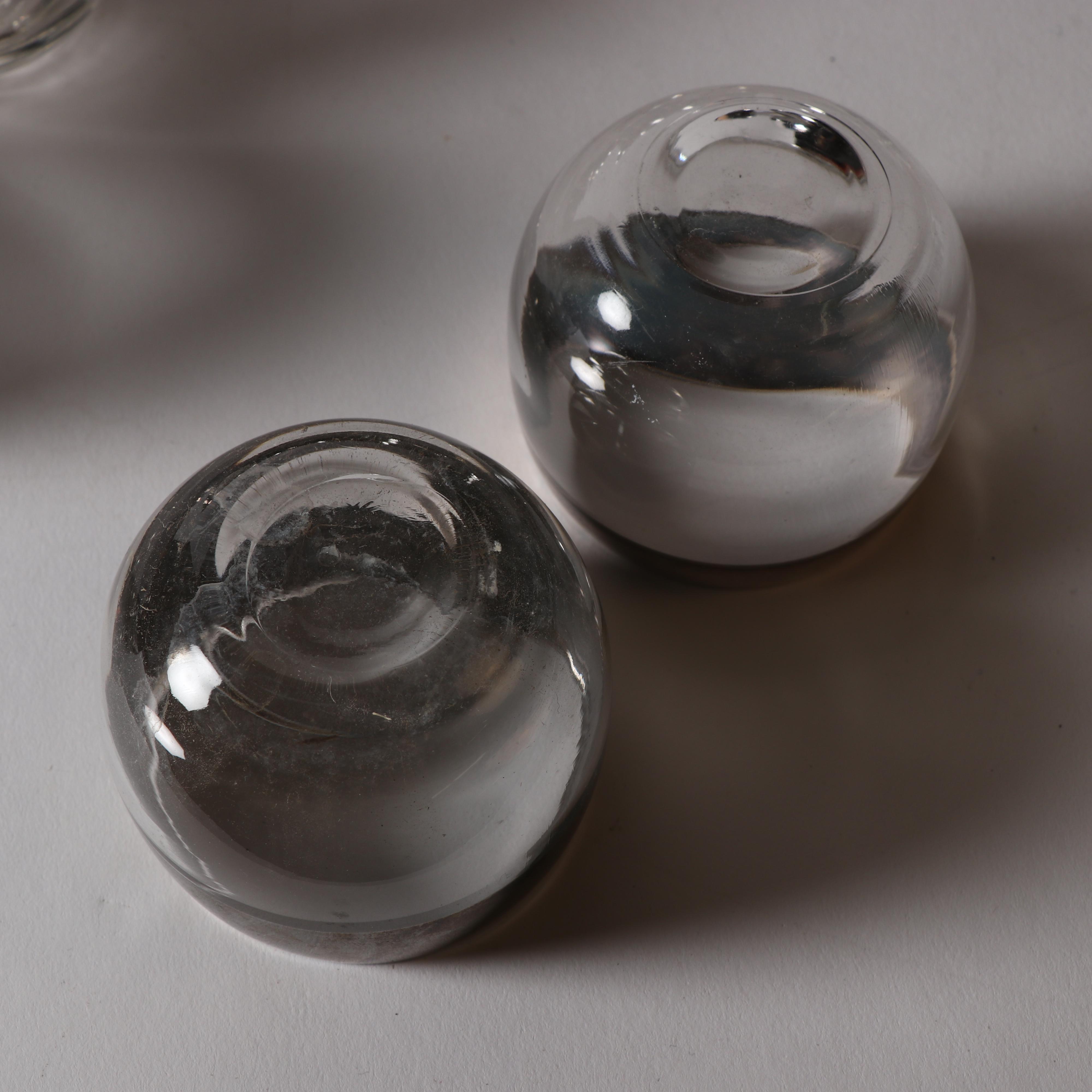 Mid Century Modern Dorothy Thorpe "Silver Band" Roly Poly Glasses