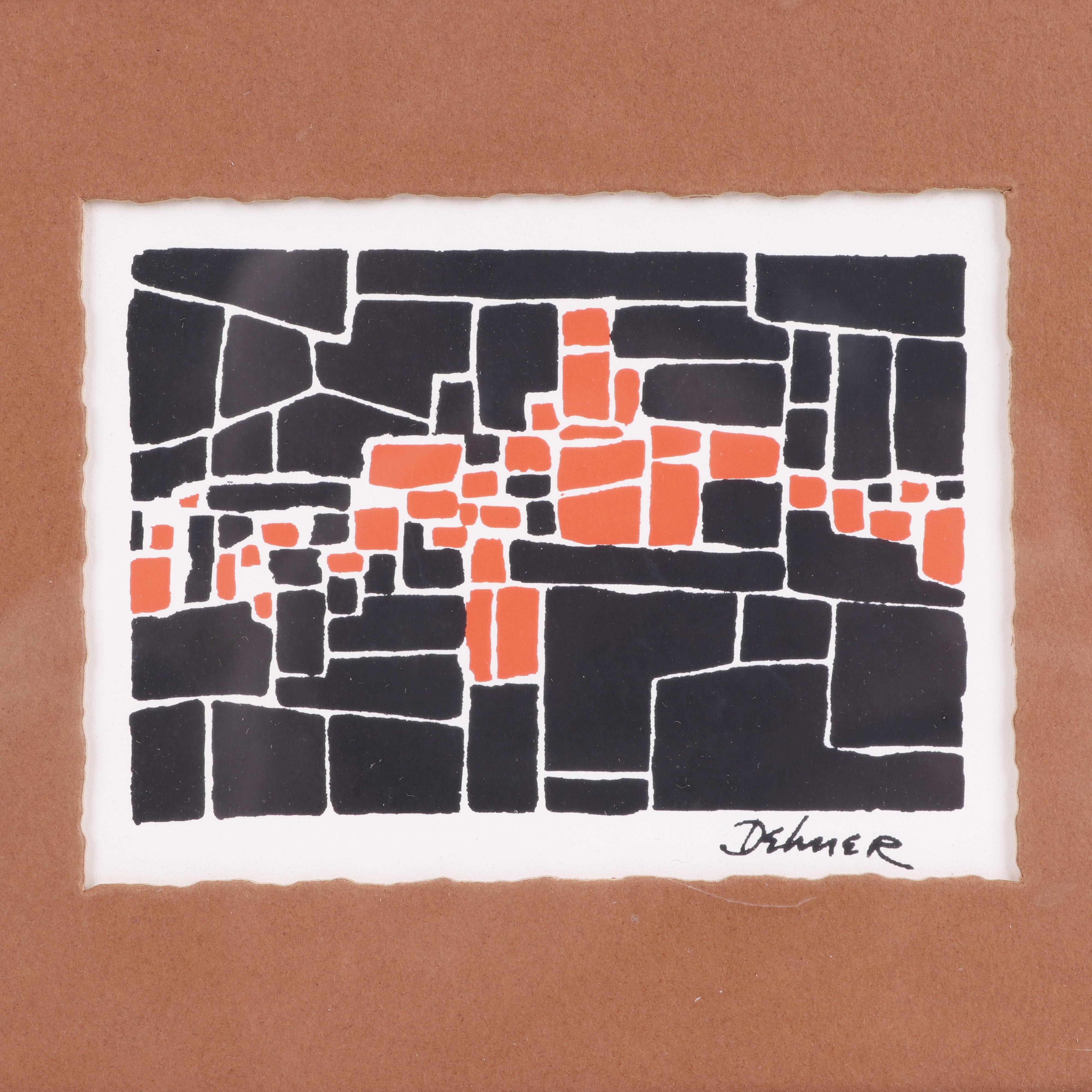 Dorothy Dehner Serigraph "Wailing Wall"